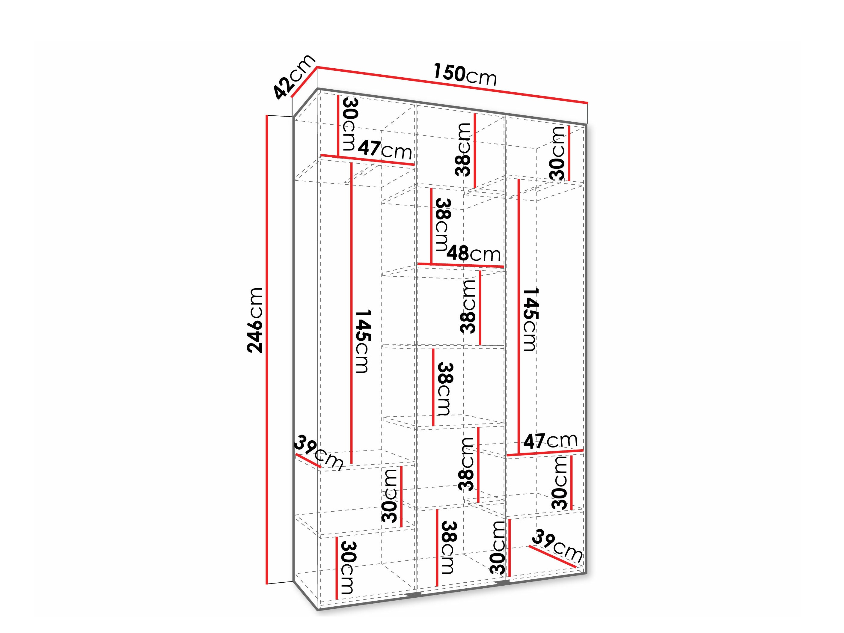 Dulap Hartford 573 (Alb)