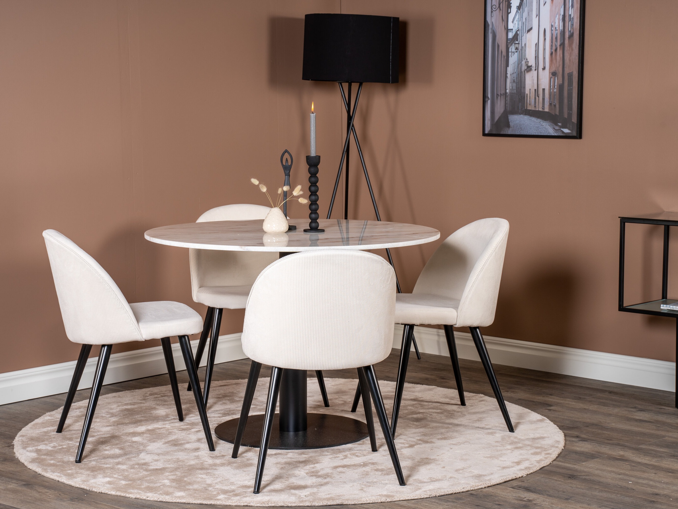 Set de mese Dallas 1297 (Bej + Negru)