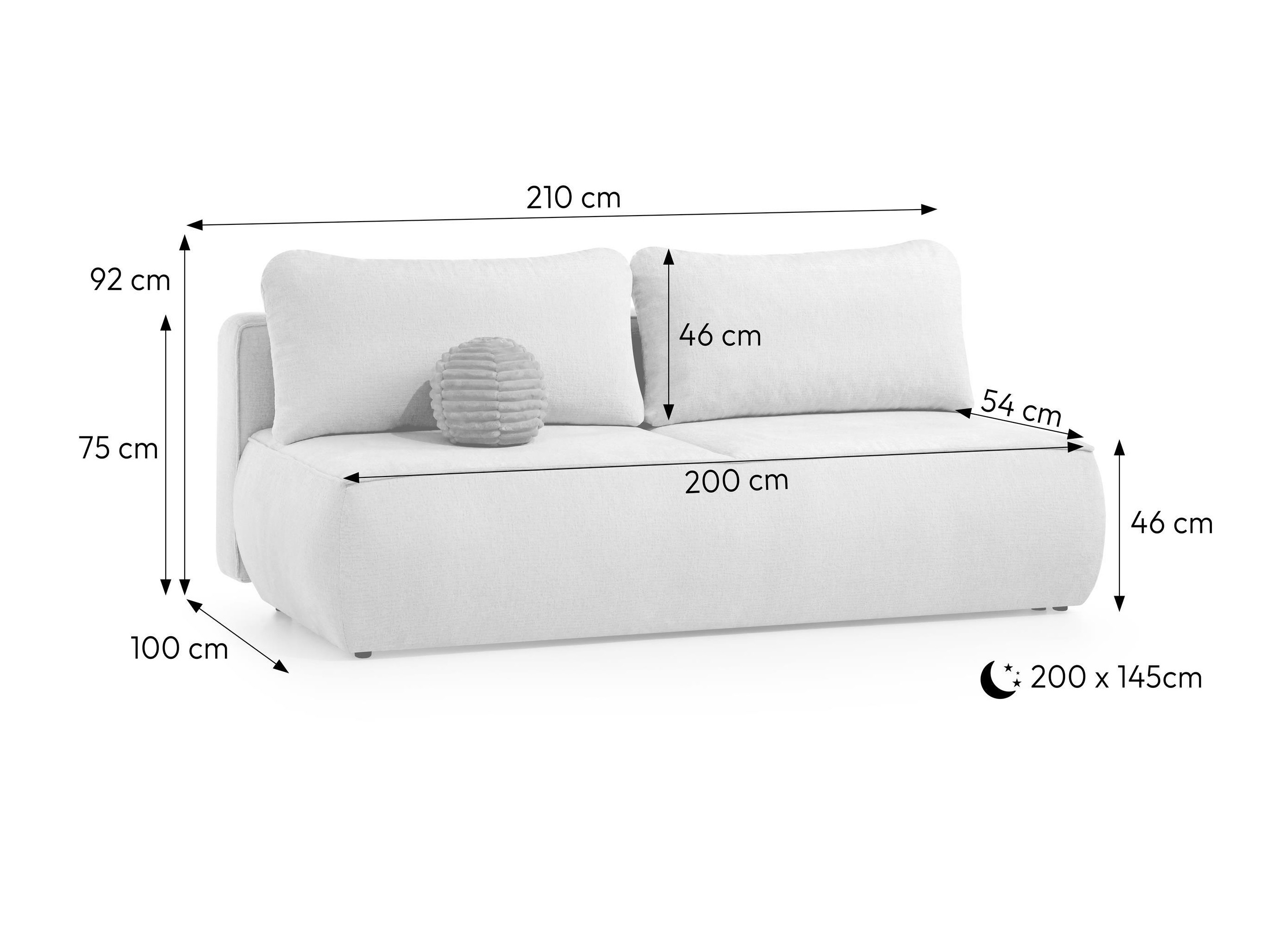 Canapea extensibilă Humos (Tresor 77)