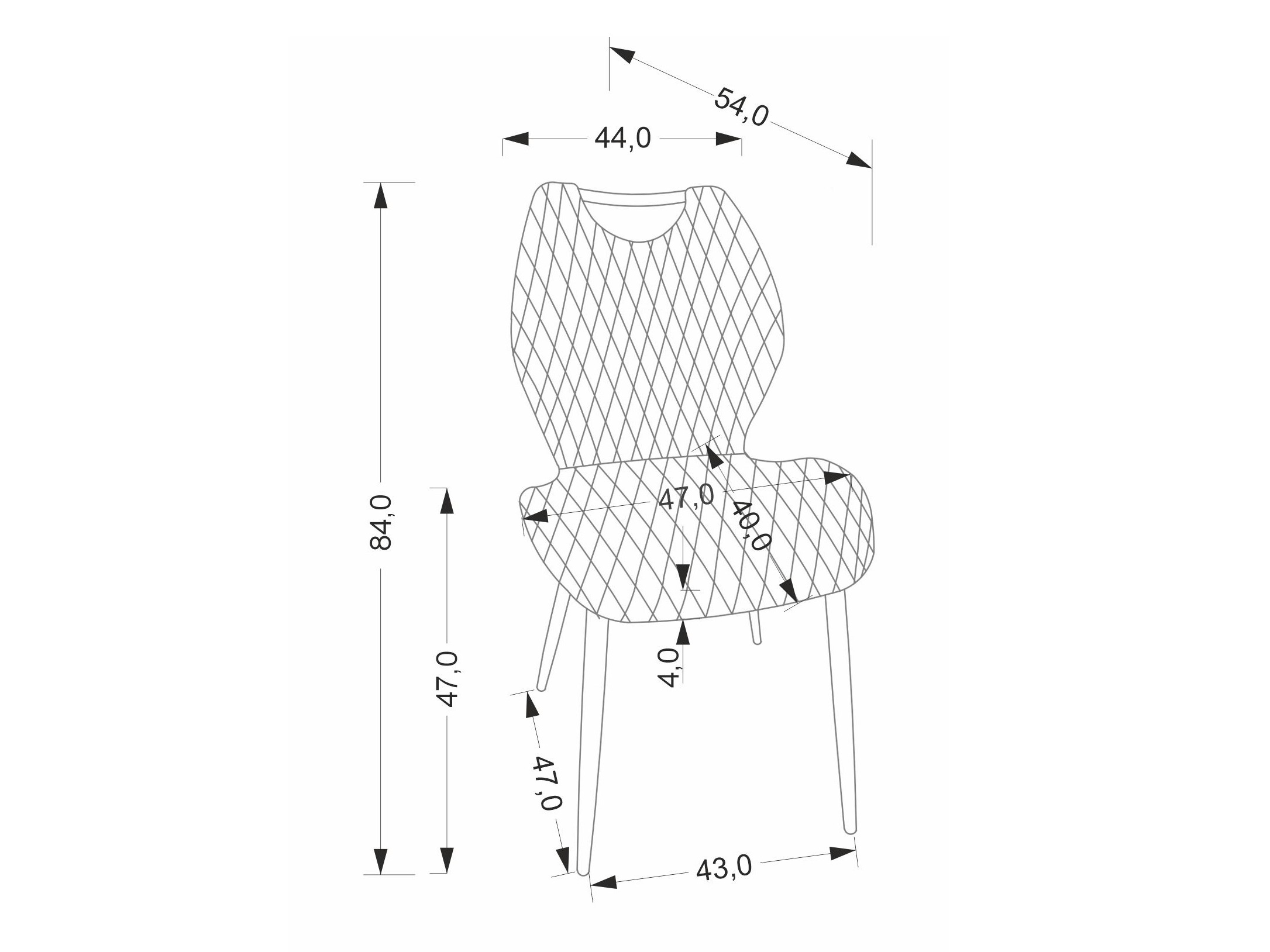 Scaun Houston 2069 (Gri + Negru)