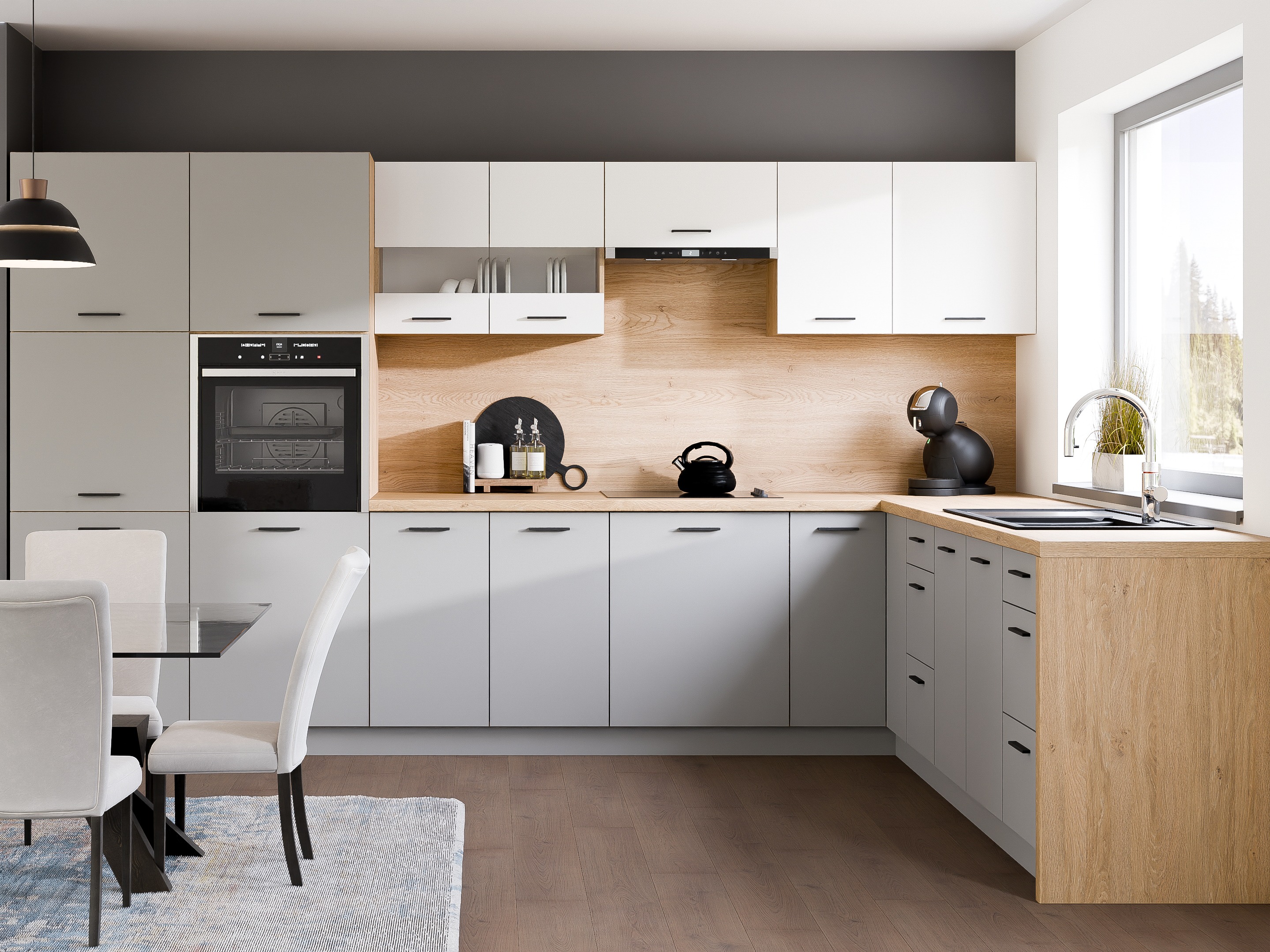 Dulap modular cu uși Ati Grey 114