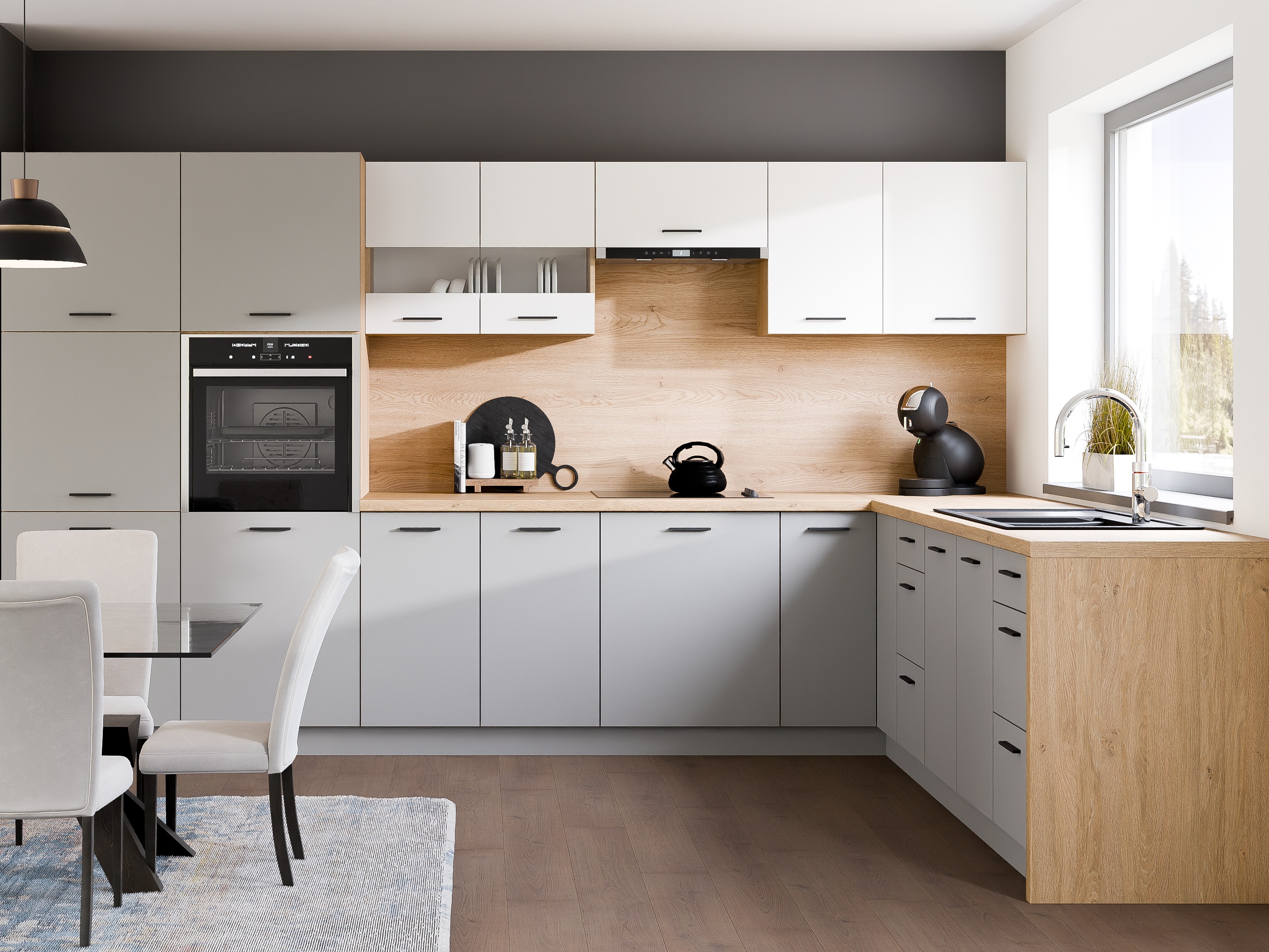 Dulap modular pentru electrocasnice incorporabile Ati Grey 113