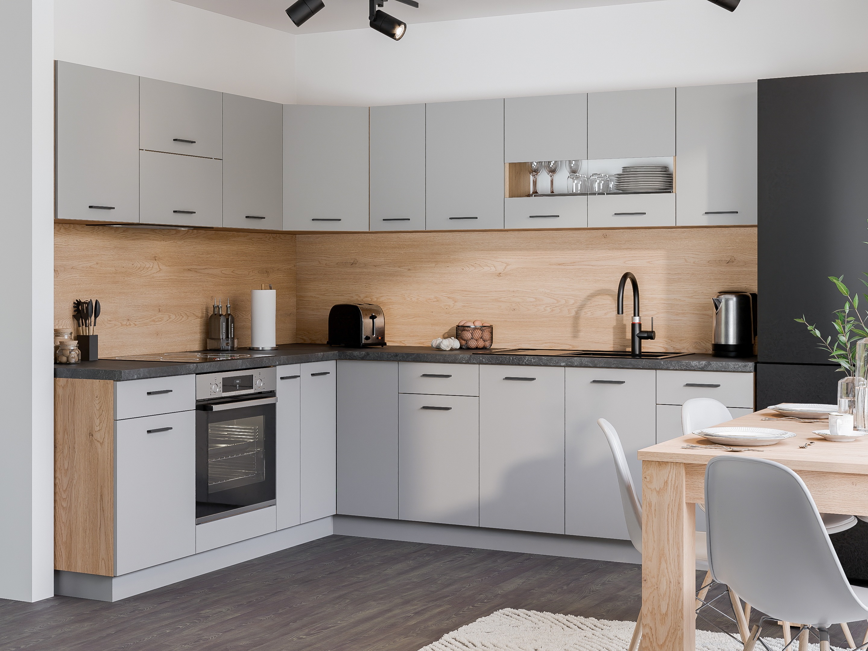 Dulap de perete modular Ati Grey 115