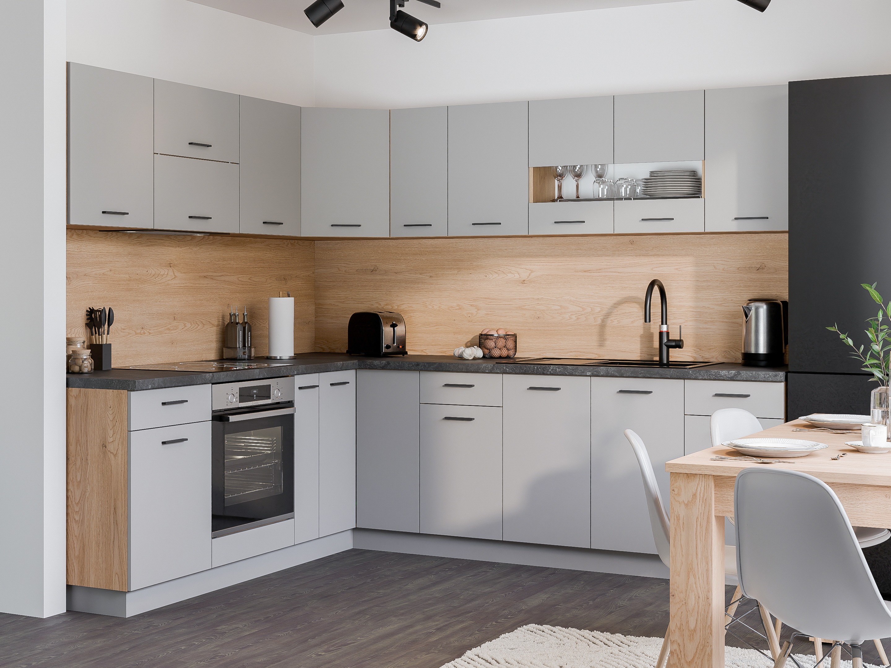 Dulap de perete modular Ati Grey 120