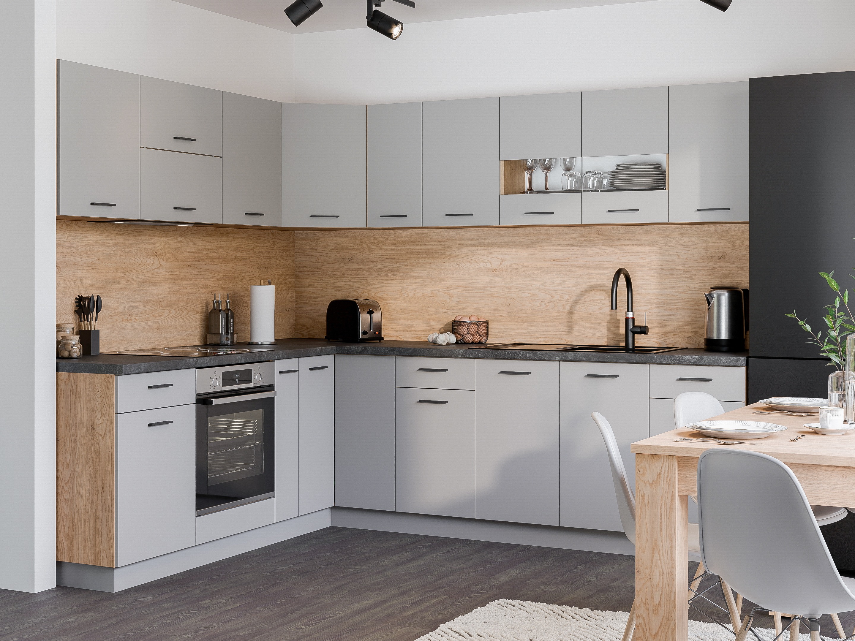 Dulap de perete modular Ati Grey 122