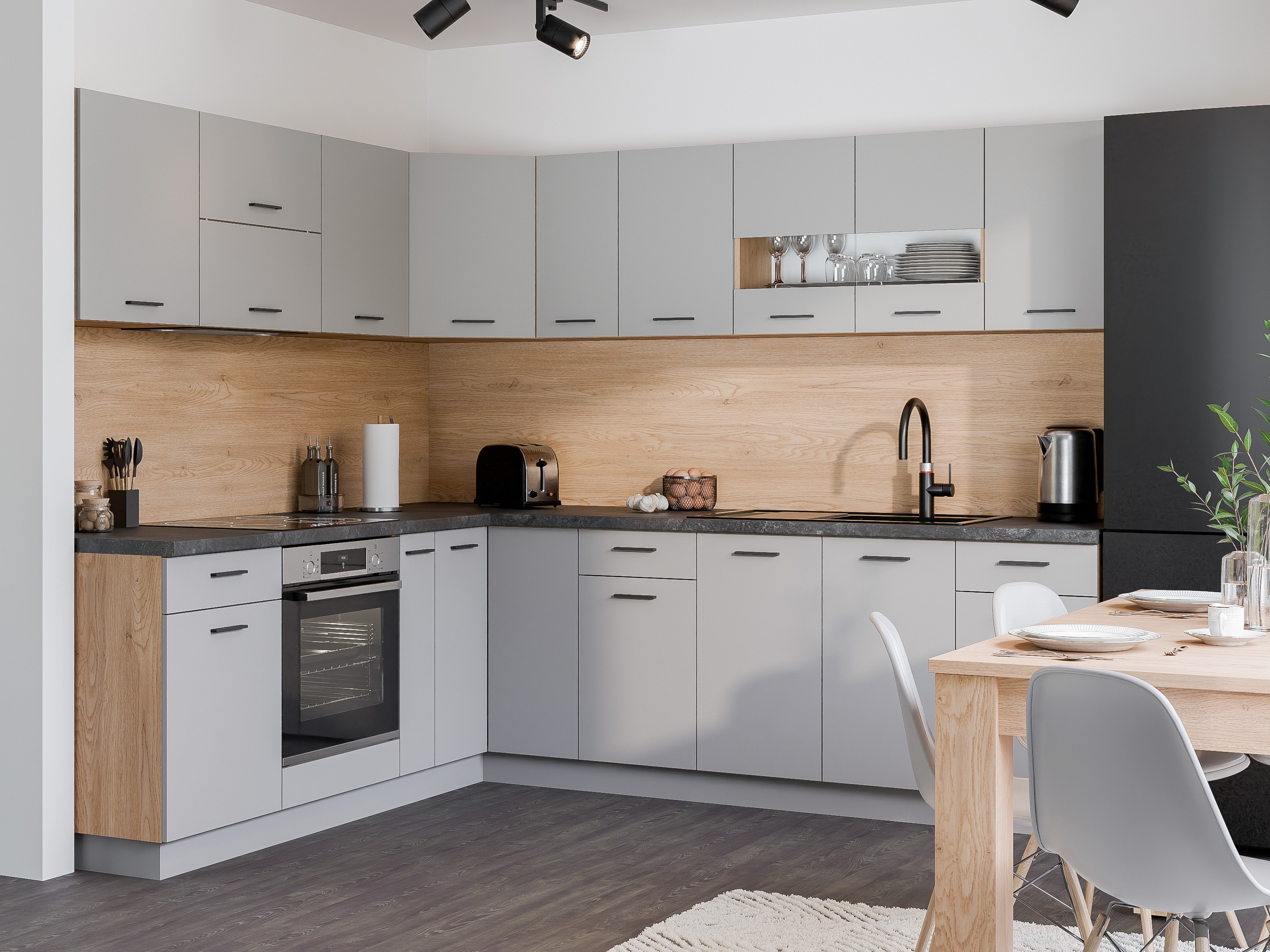 Dulap de perete modular Ati Grey 123