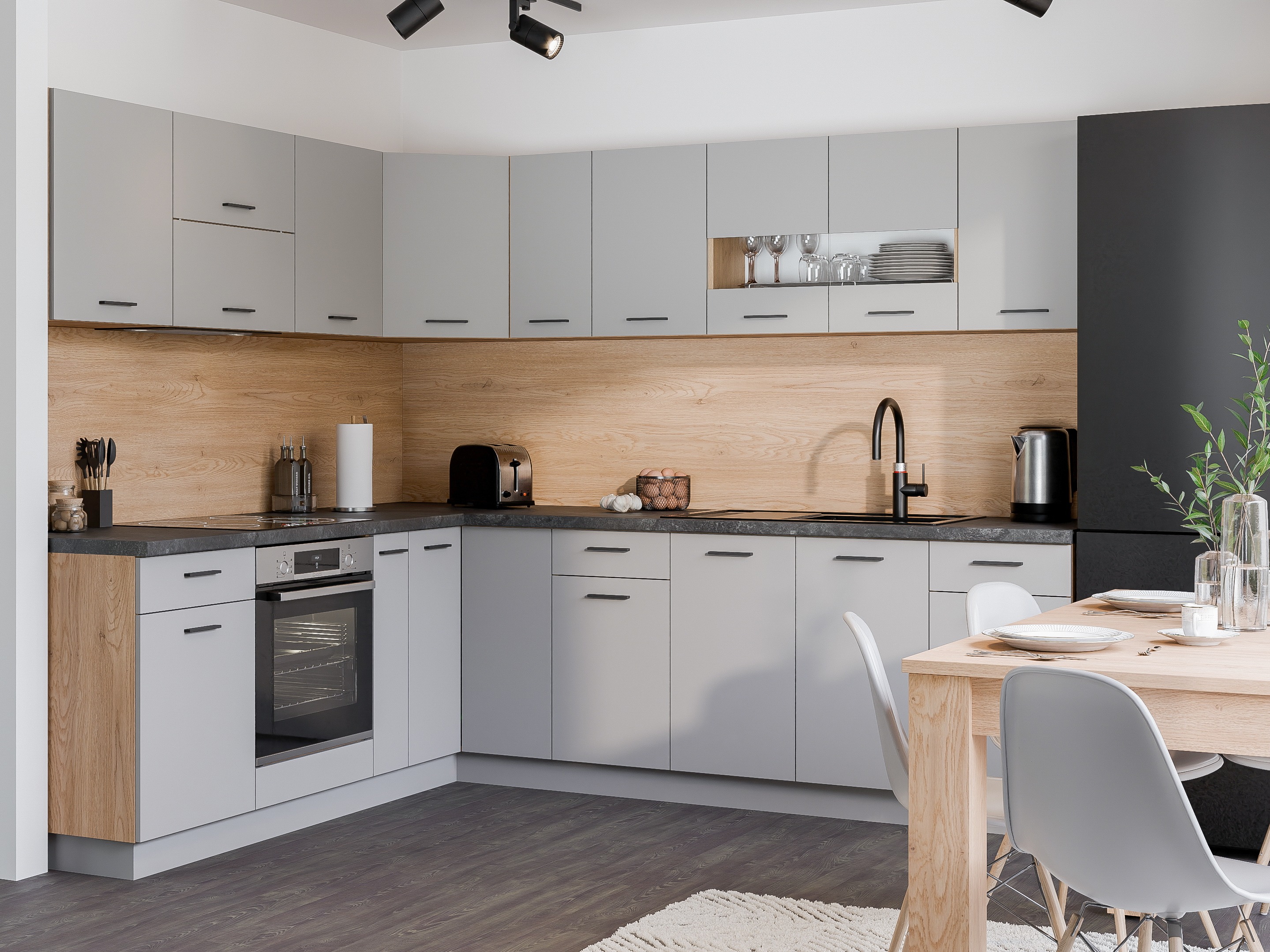 Dulap de perete modular Ati Grey 124