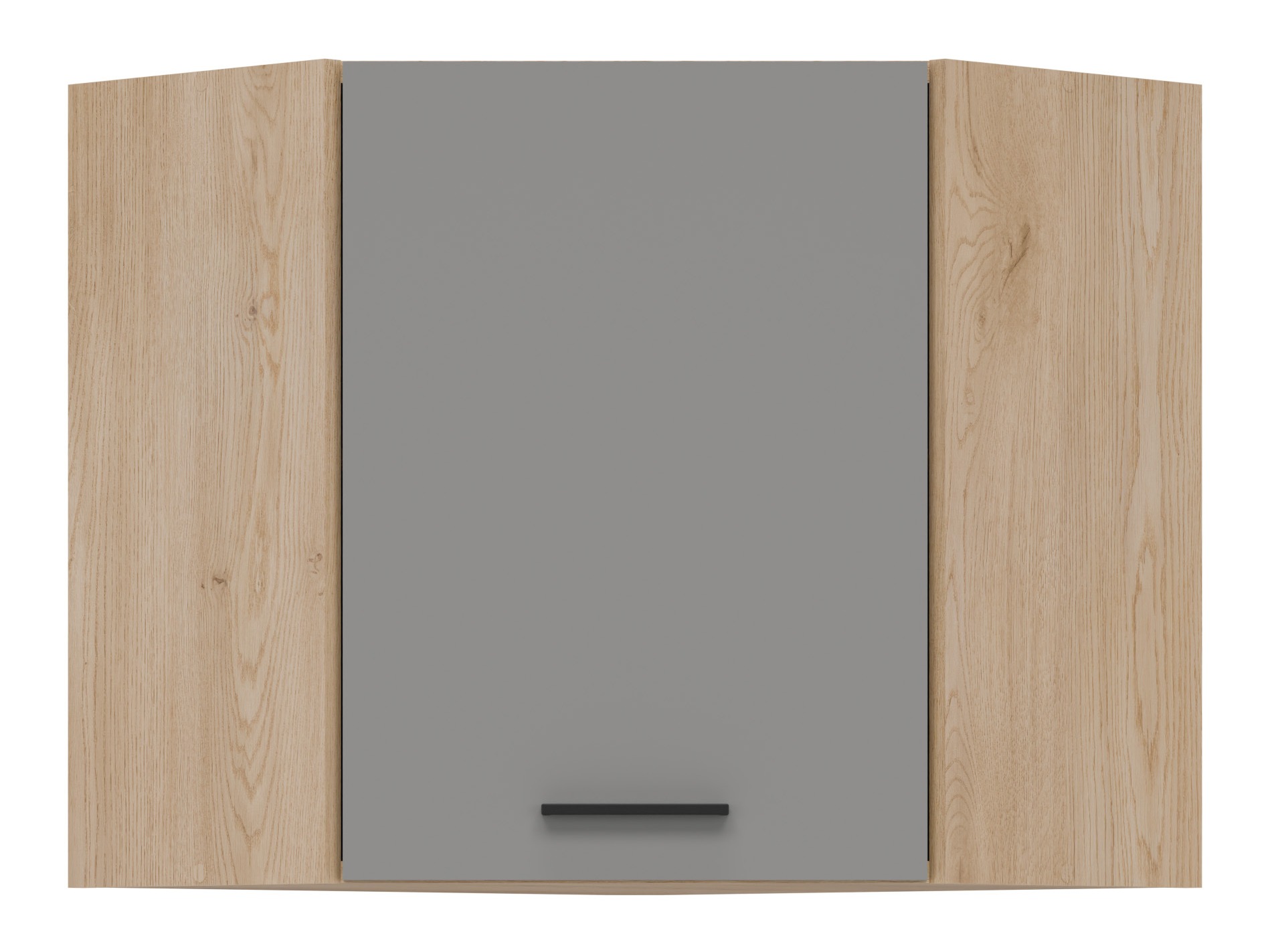 Dulap modular de colț pentru perete Ati Grey 125
