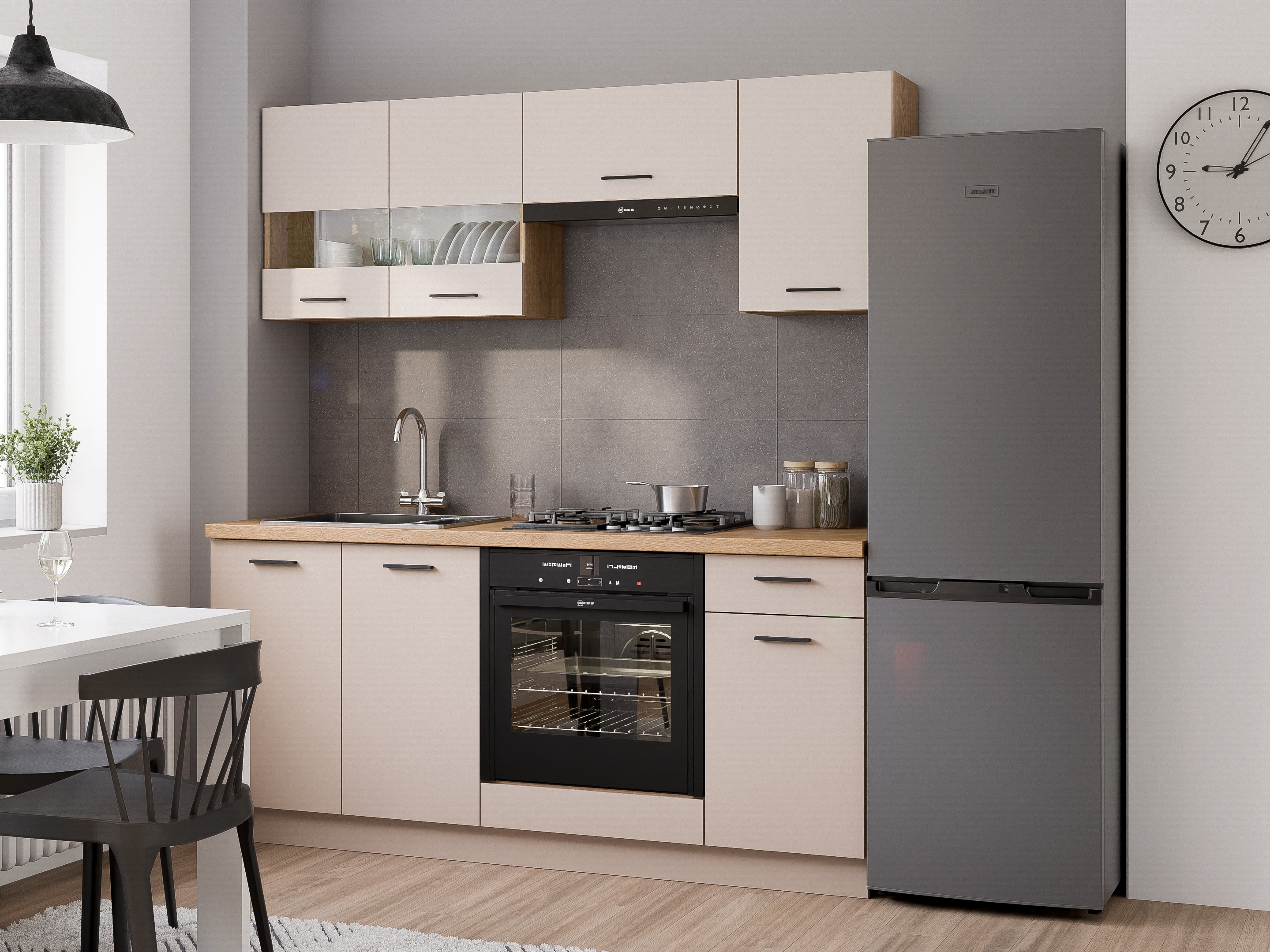 Dulap modular cu sertar și uși Ati Cashmere 116