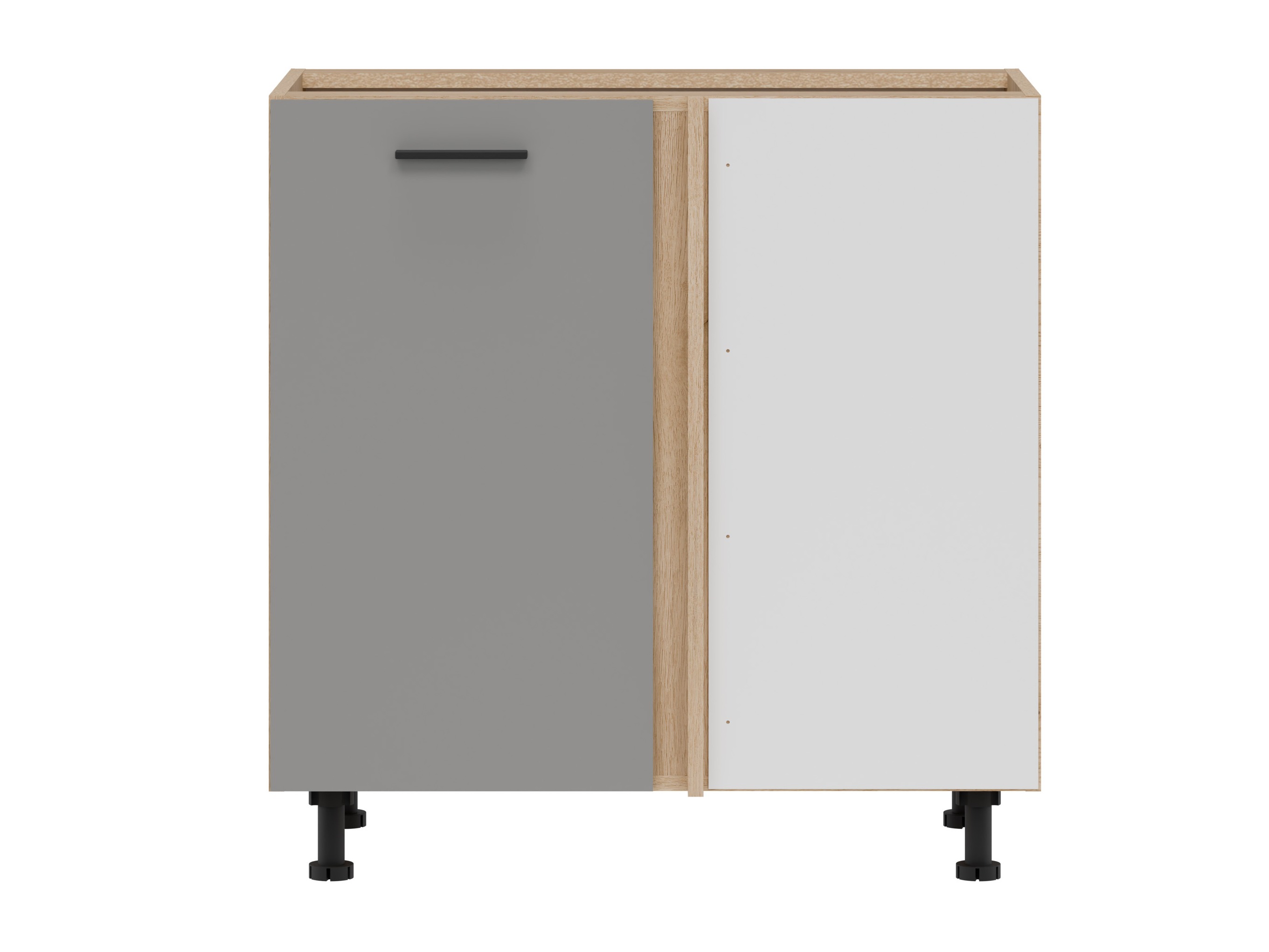Dulap de colț modular Ati Grey 130