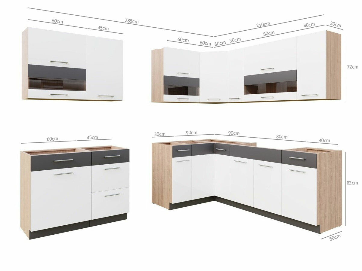Set de bucătărie modular Mode White 131