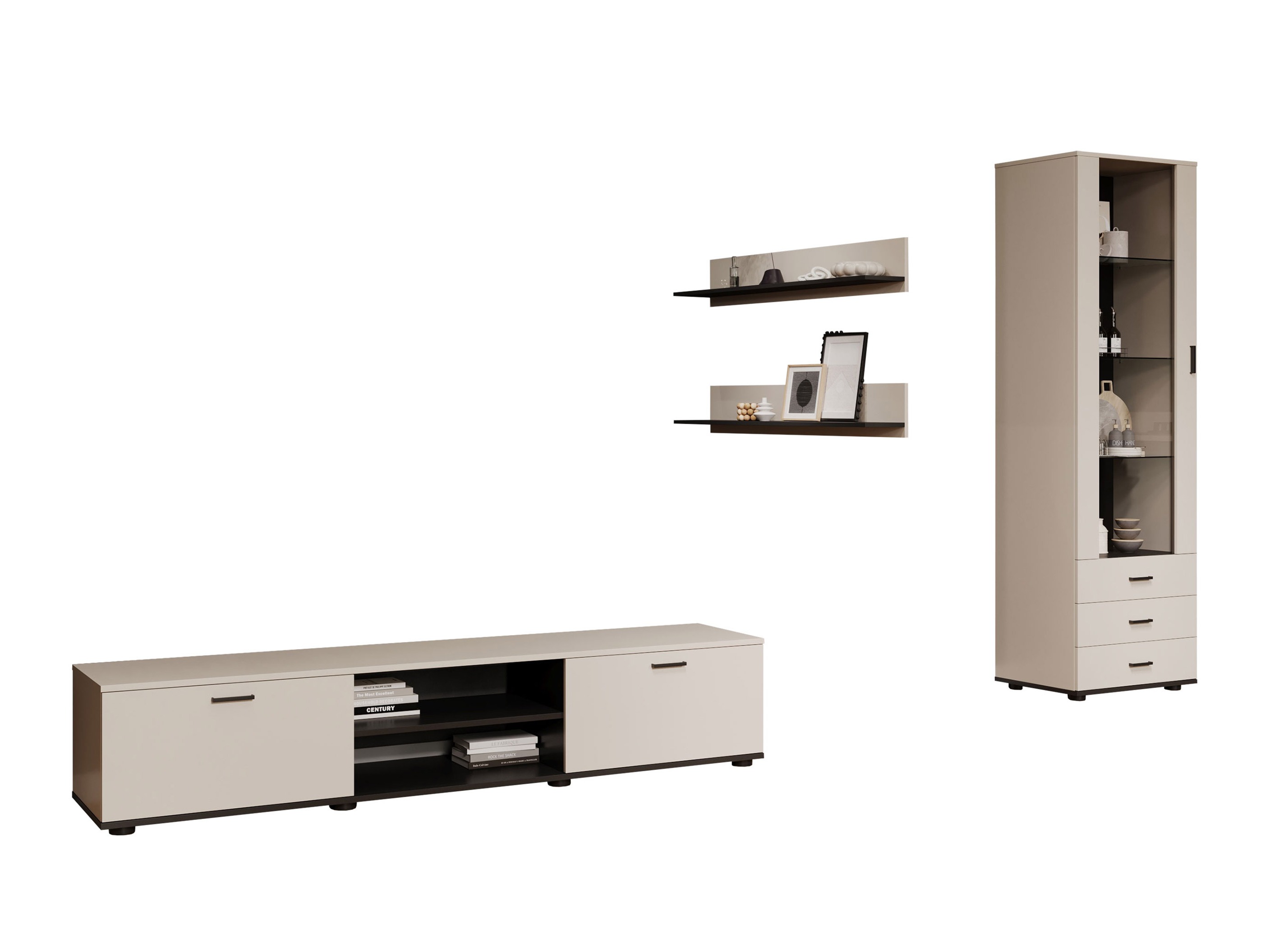 Set de living Tornola 107 (Cașmir + Negru)