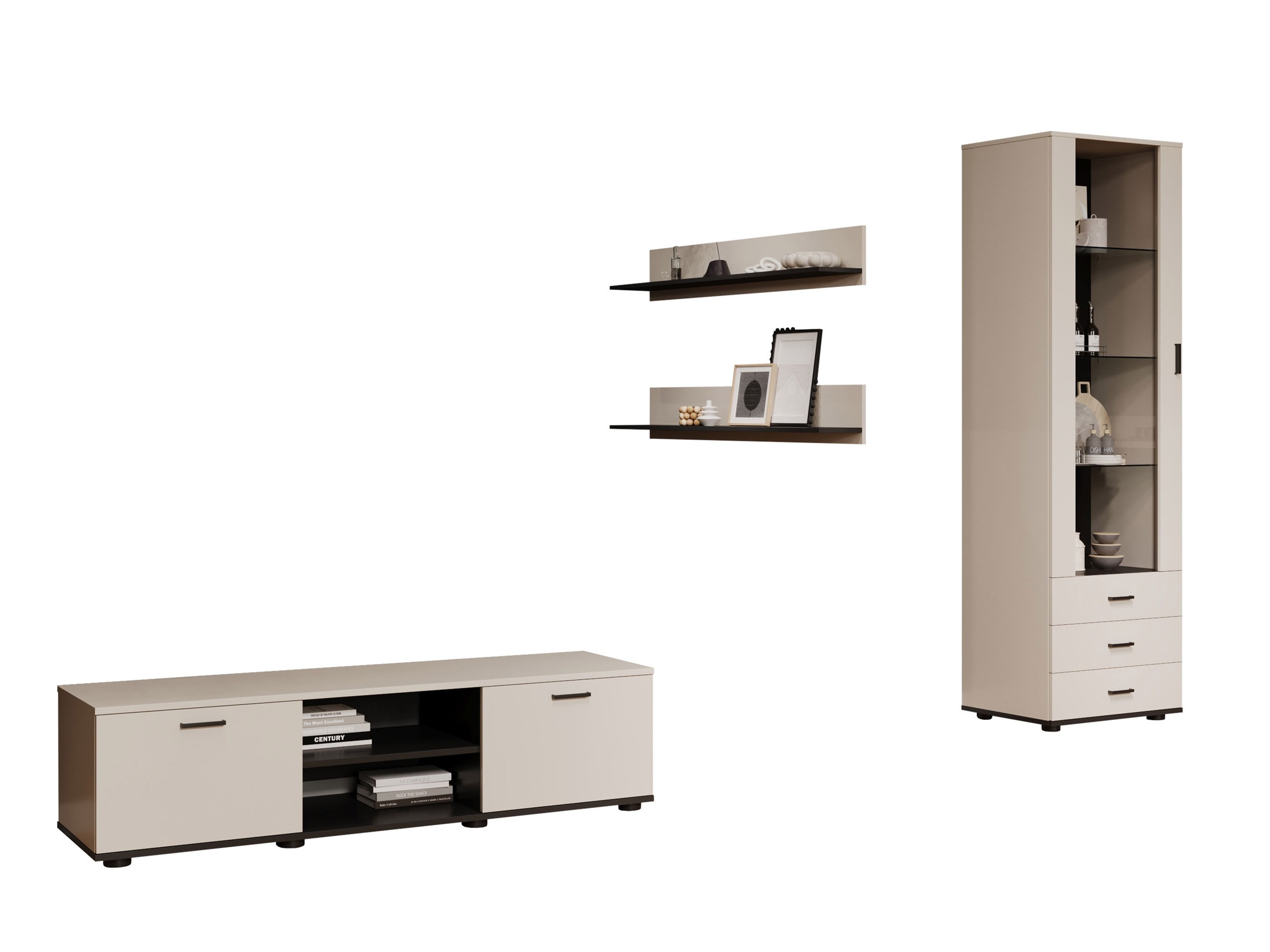 Set de living Tornola 110 (Cașmir + Negru)
