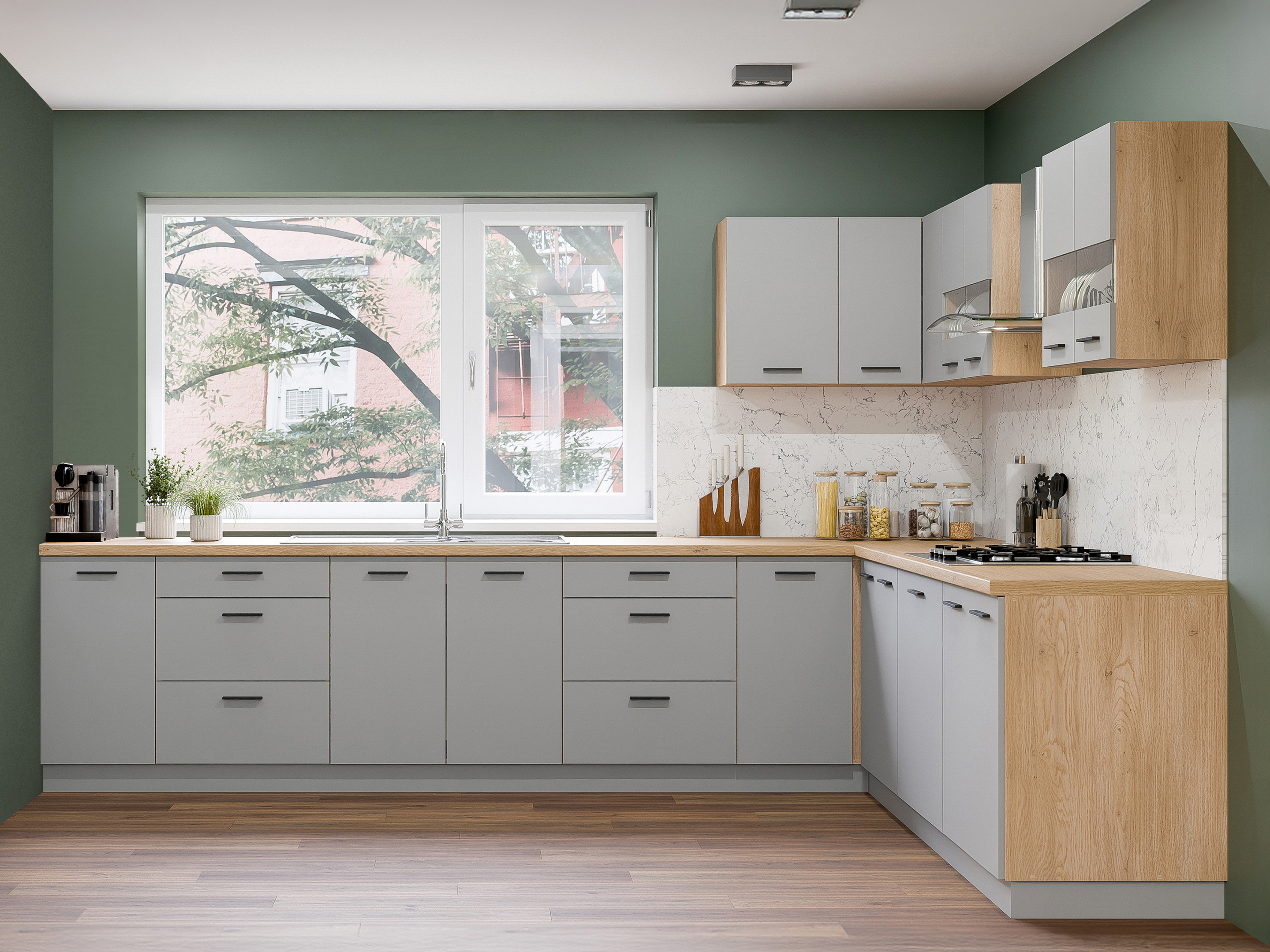 Set de bucătărie modular Ati Grey 133