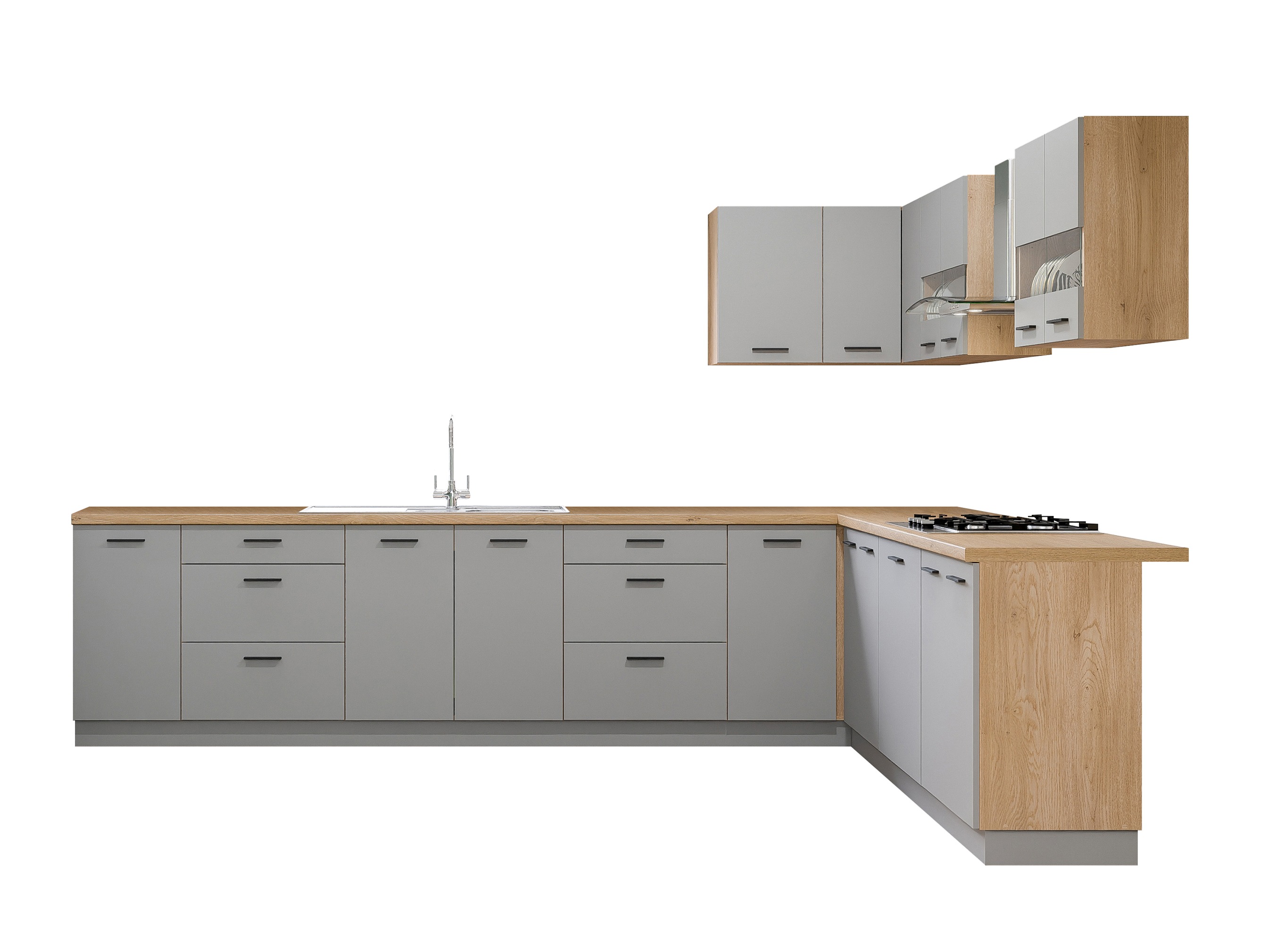 Set de bucătărie modular Ati Grey 133
