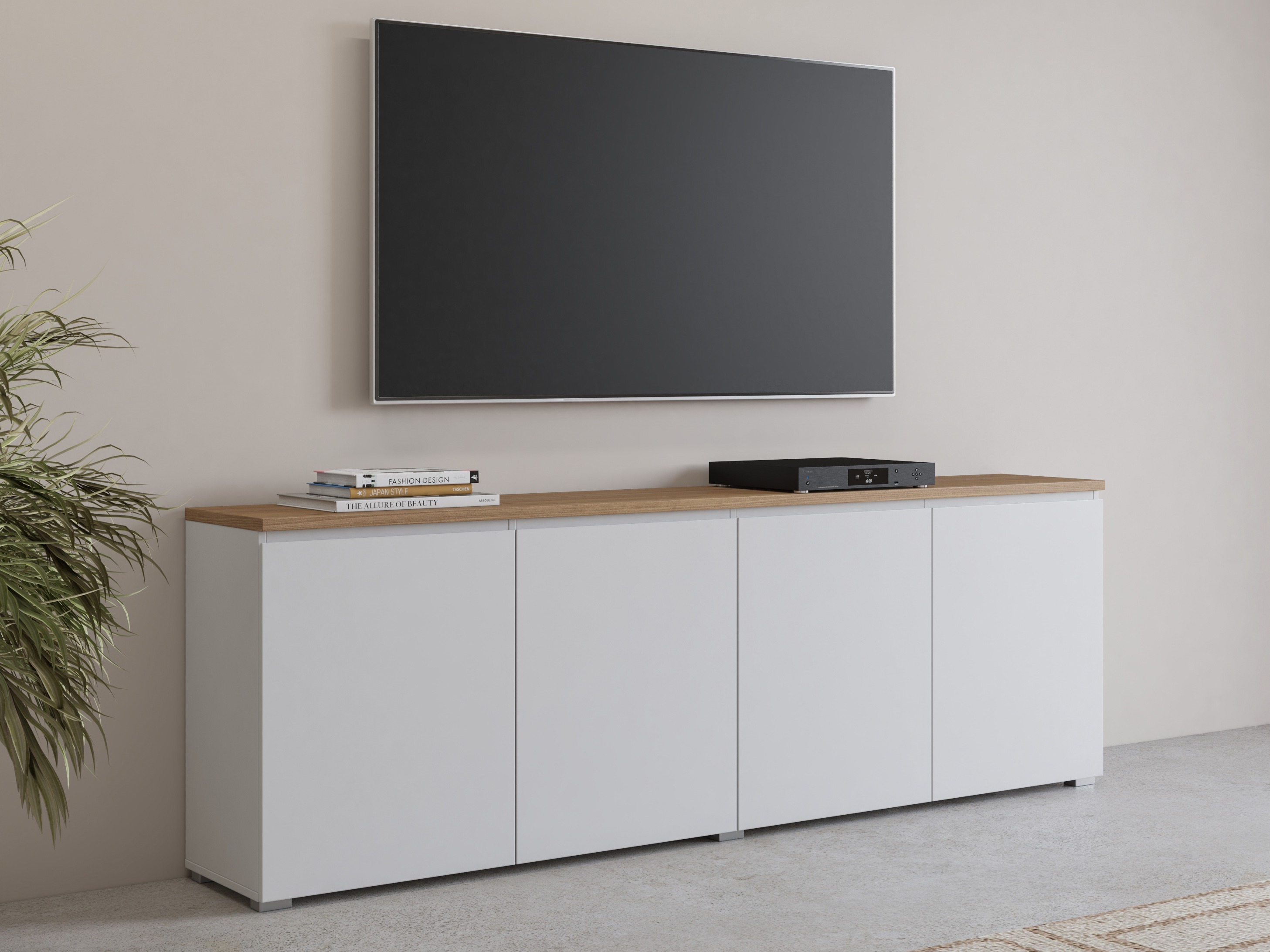 Bufet Baletu 105 (Alb + Stejar)