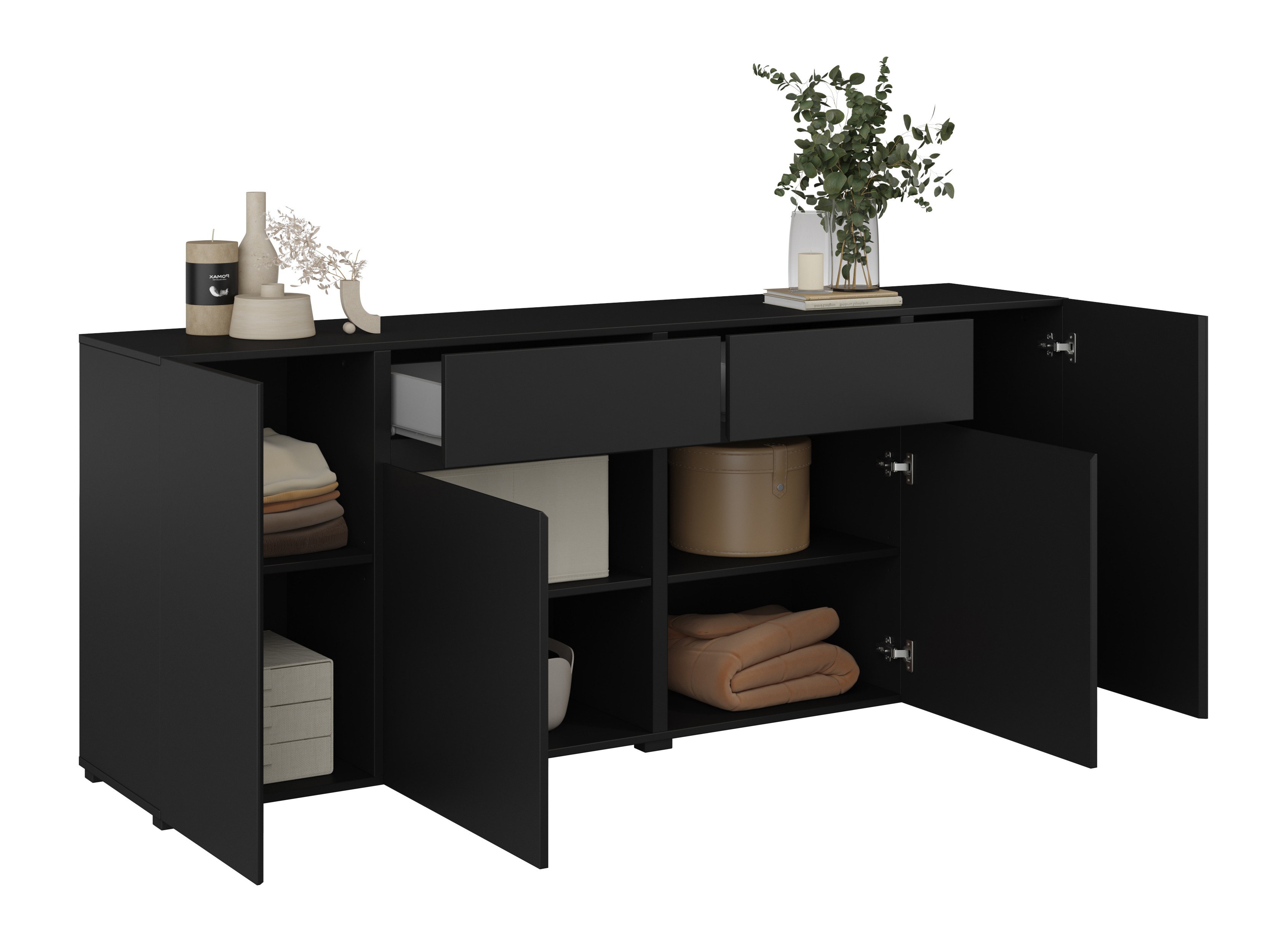 Comodă Elbleve 103 (Negru)