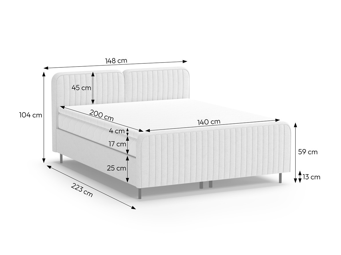 Pat boxspring Margate 127 (Casa 04)