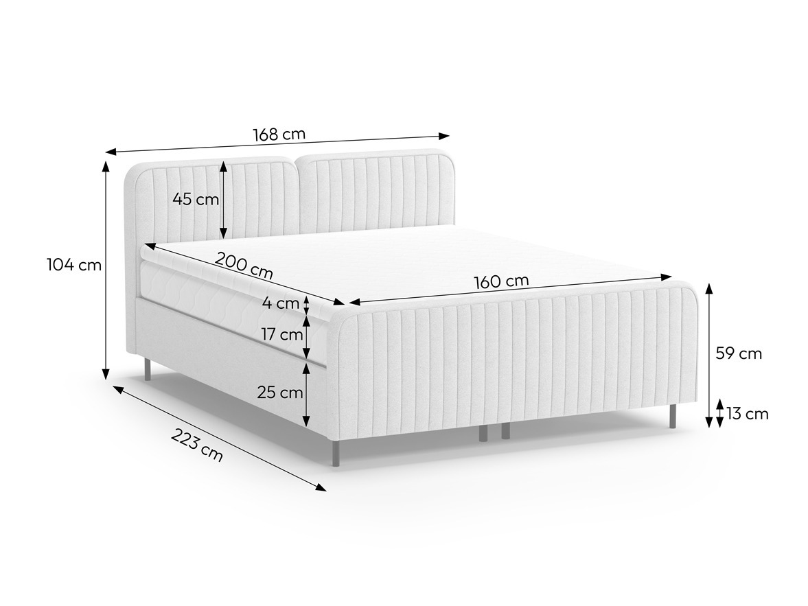 Pat boxspring Margate 127 (Casa 24)