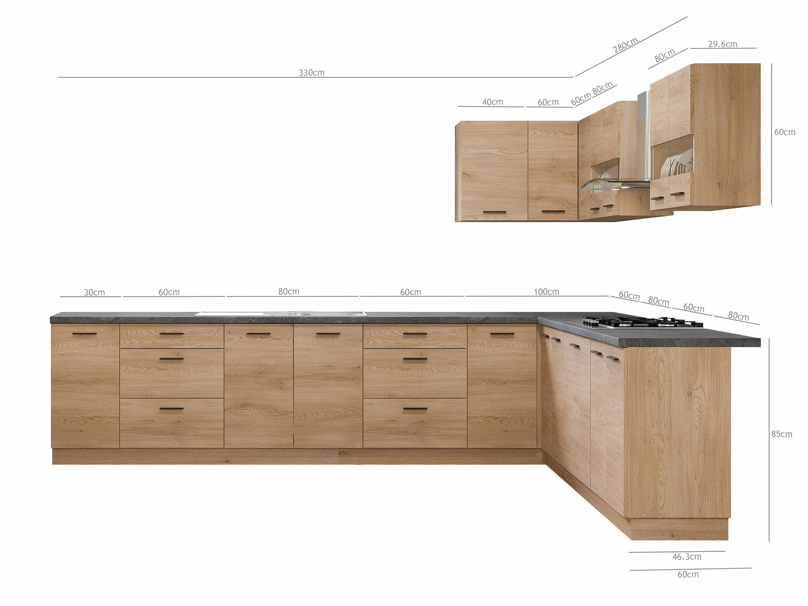 Set de bucătărie modular Ati Torro 134