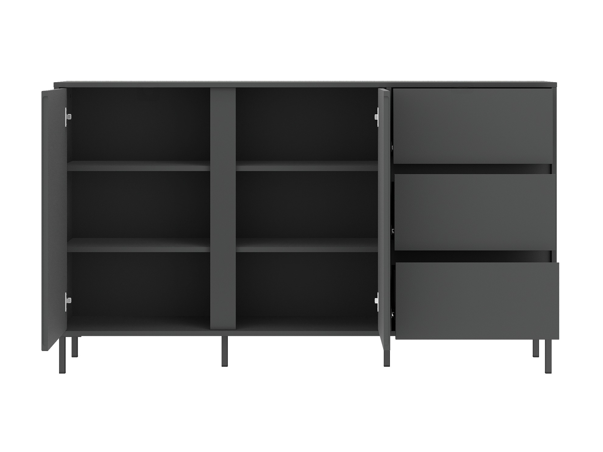 Set de living Ruvrevi 106 (Antracit)