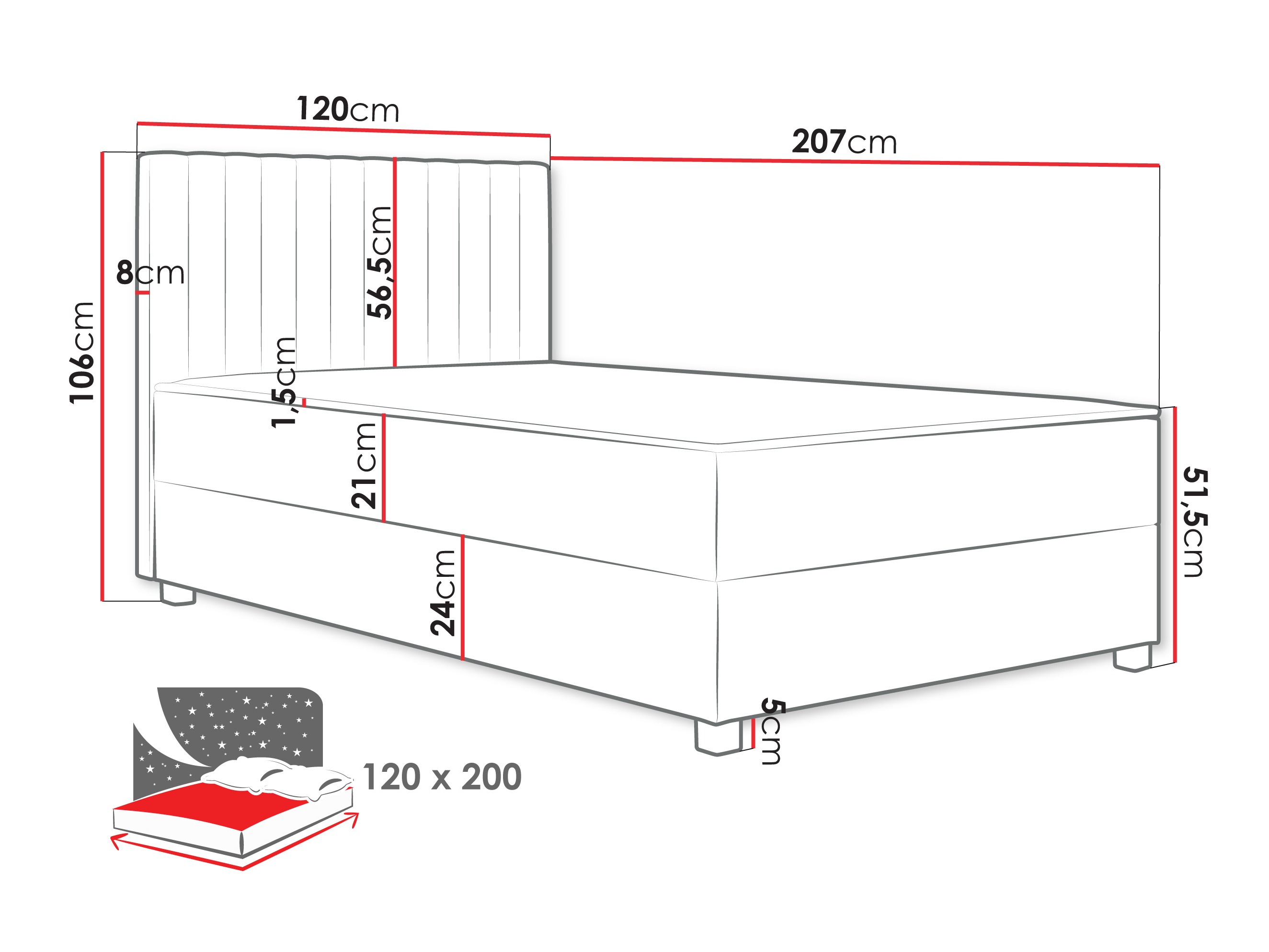 Pat boxspring Soral (Manila 02)