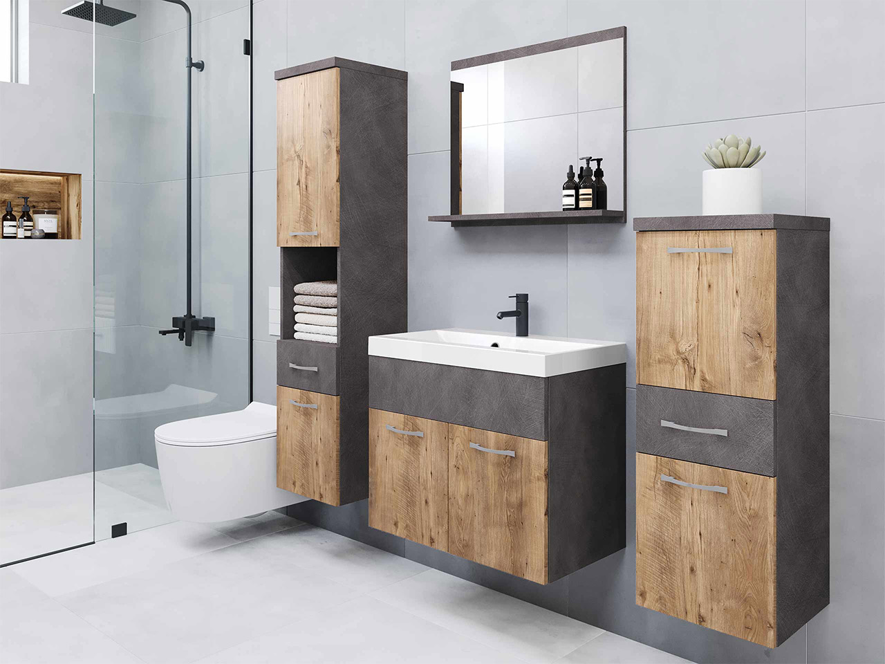 Set baie Sarasota 109 (Matera gri + Castan)