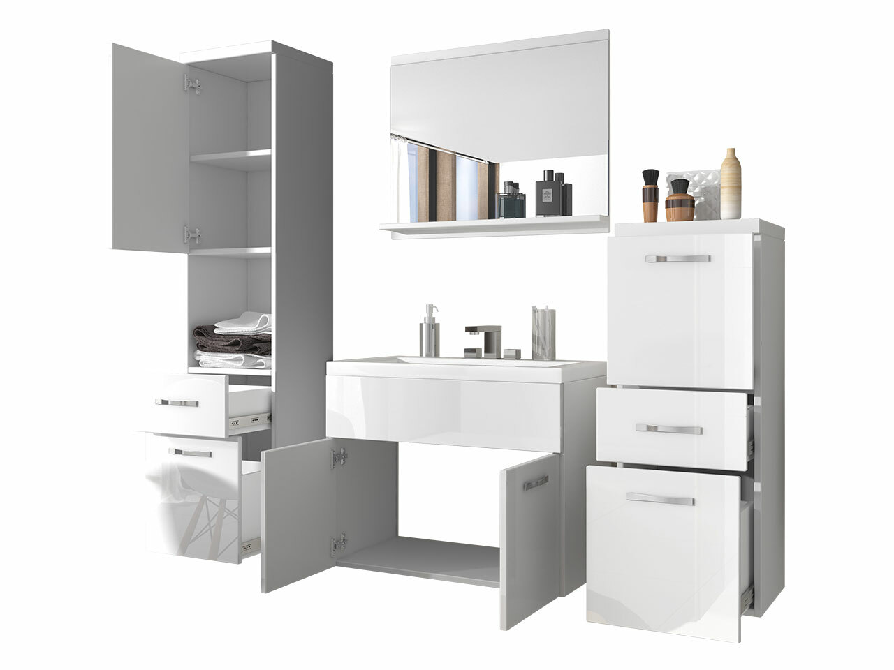 Set baie Sarasota 109 (Matera gri + Castan)