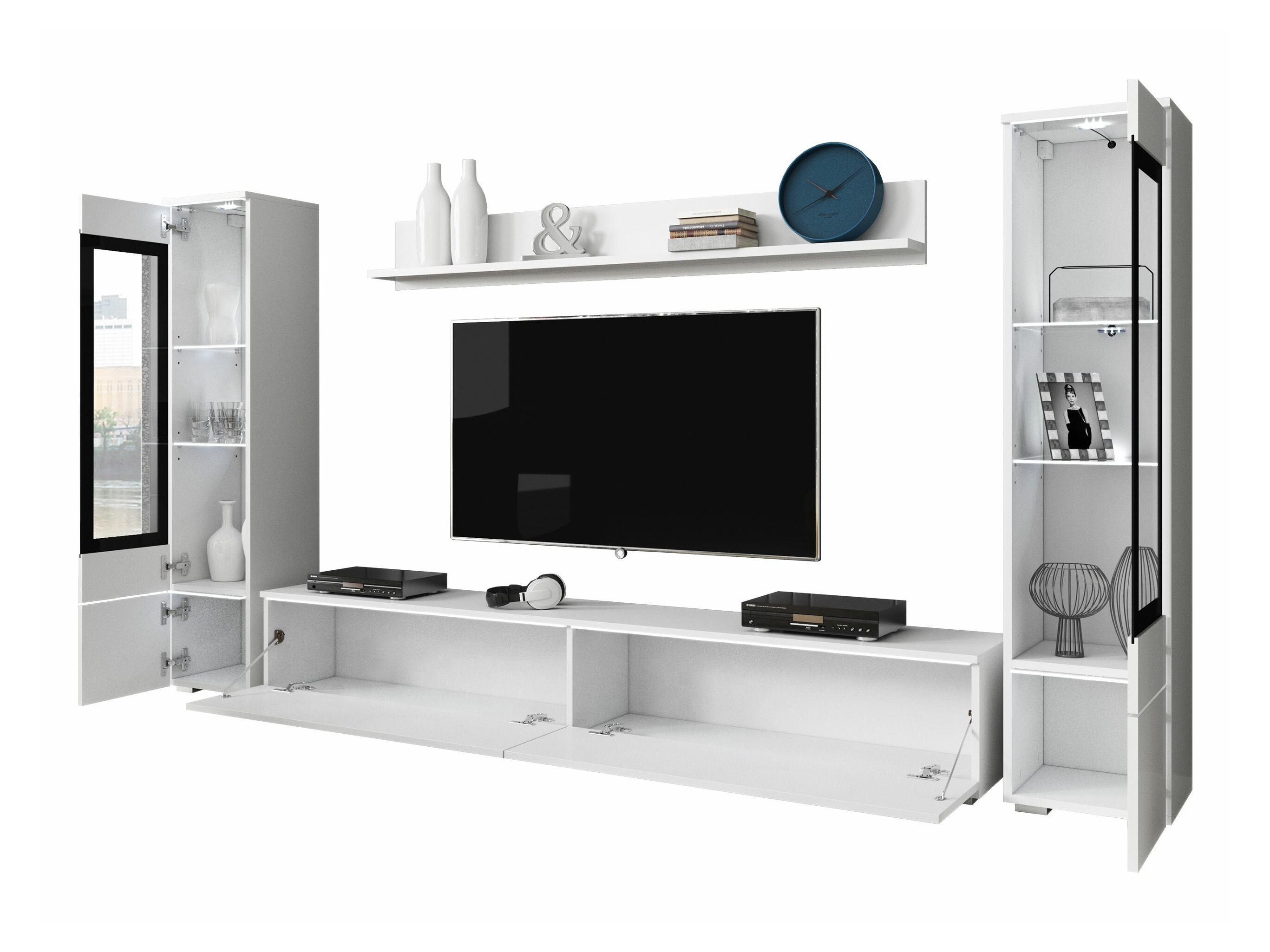Set de living Mirfivo 101 (Gri lucios)