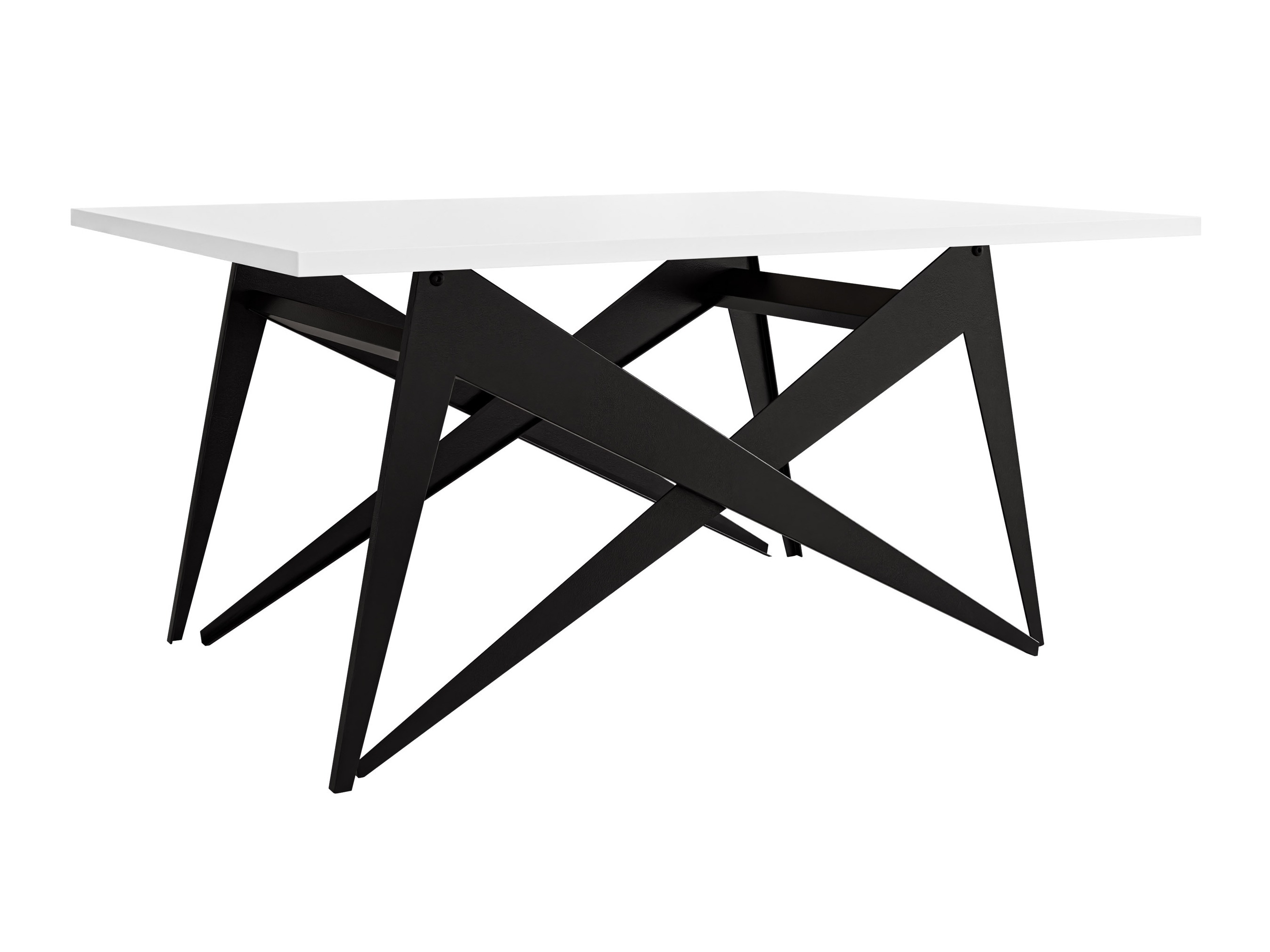 Măsuță de cafea extensibila Oswego 150 (Alb + Negru)