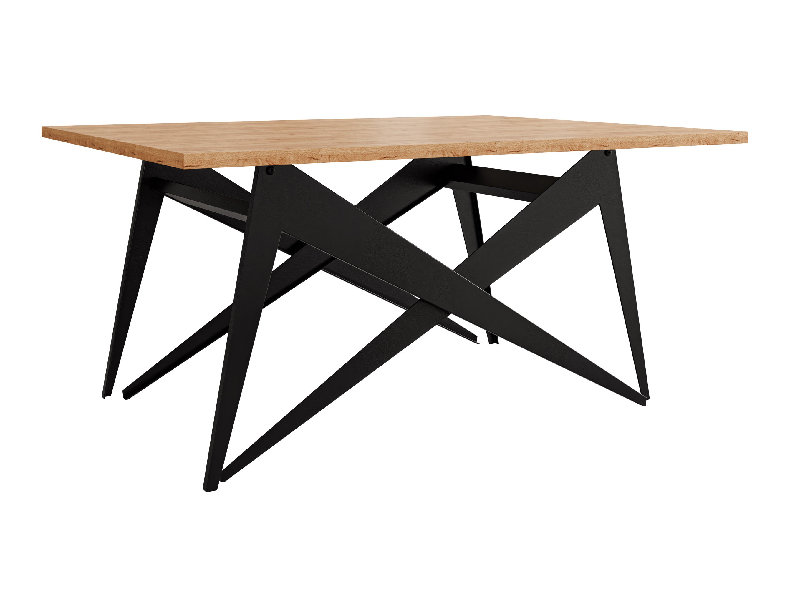 Măsuță de cafea extensibila Oswego 150 (Stejar Craft auriu + Negru)