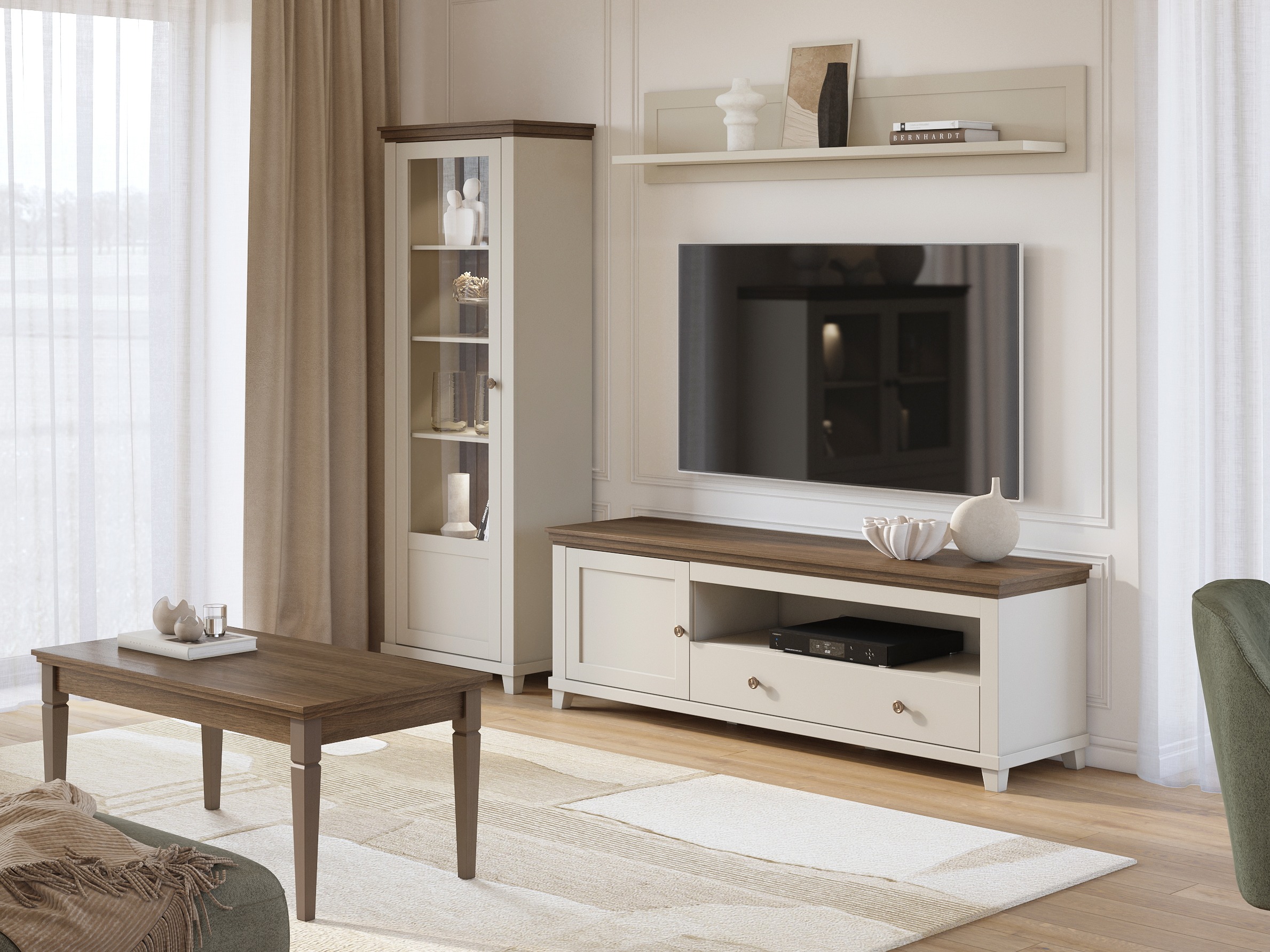 Raft Tolnue 101 (Bej deschis + Stejar)