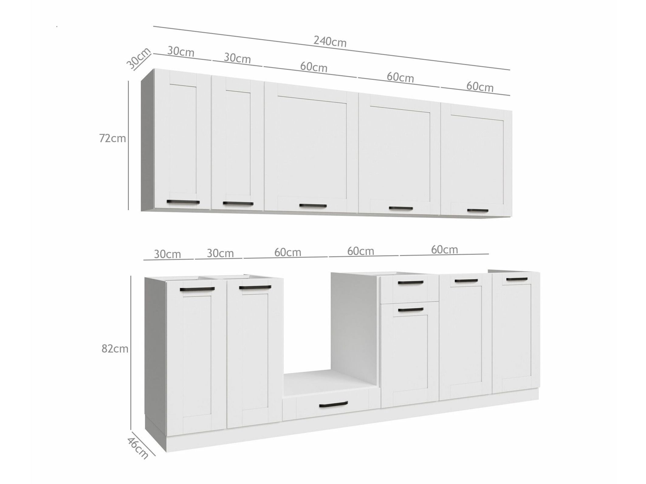 Set de bucătărie modular Eva White 171