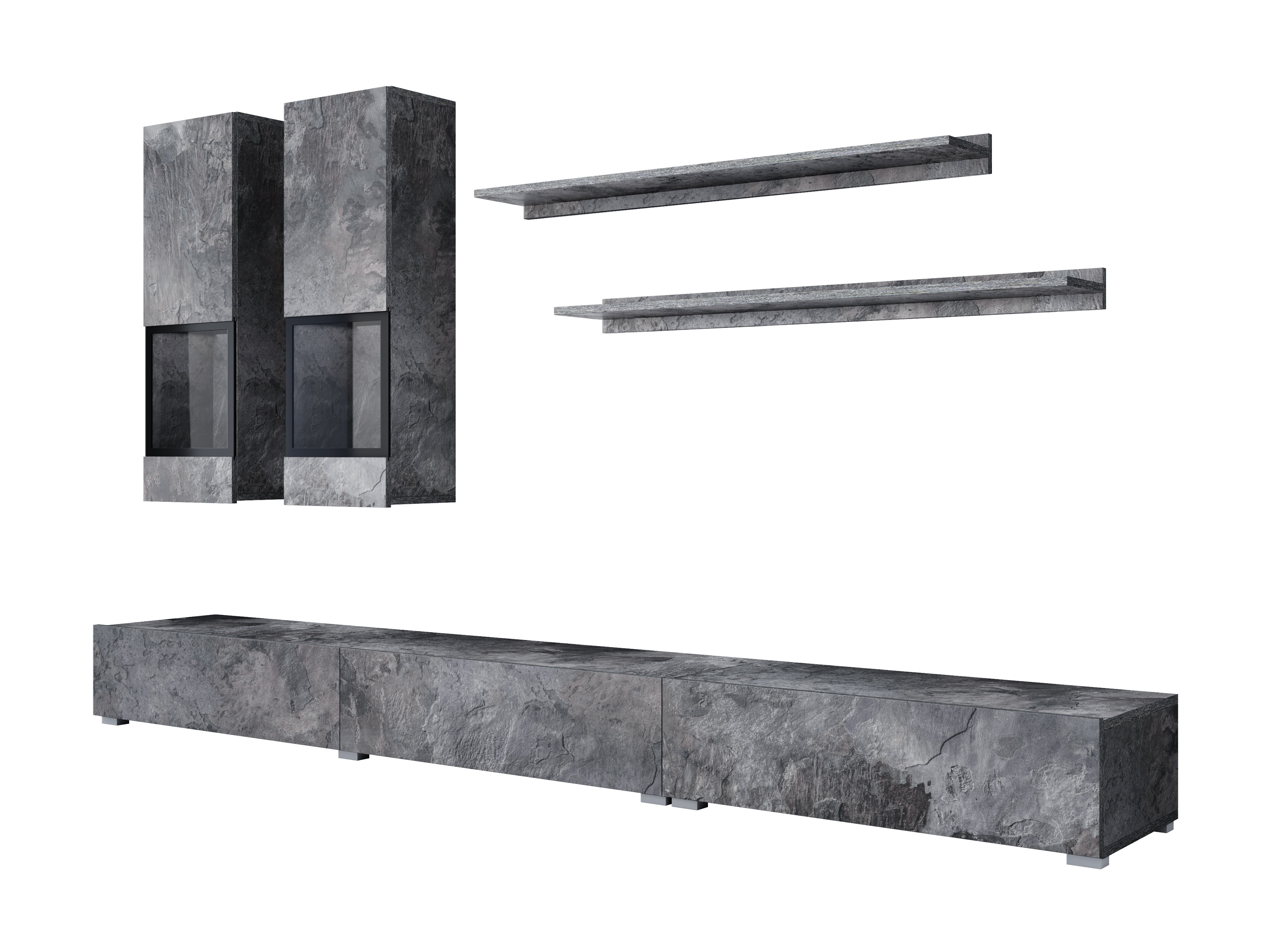 Set de living Serodeu 104 (Beton închis la culoare)