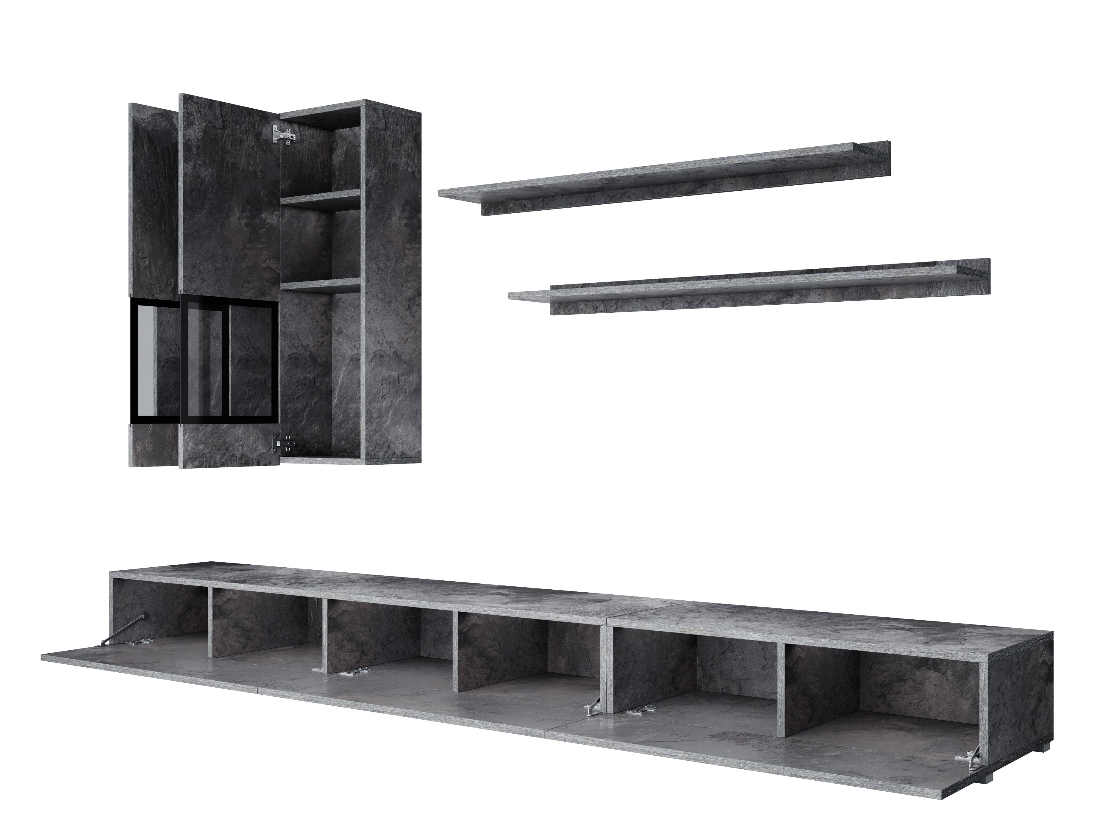 Set de living Serodeu 104 (Beton închis la culoare)