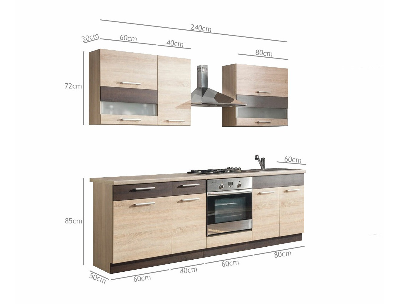 Set de bucătărie modular Mode Light 127