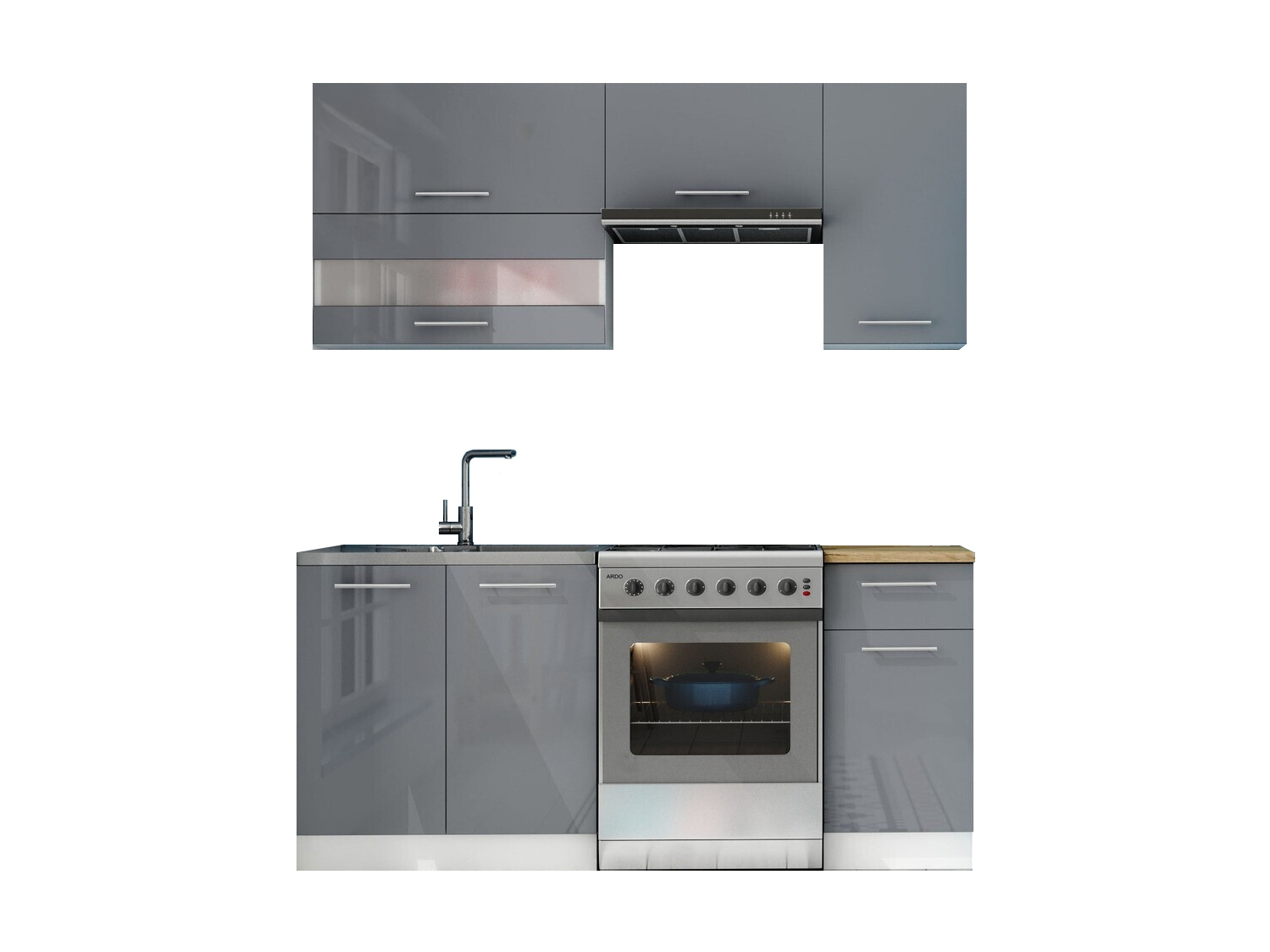 Set de bucătărie modular Tiffa Grey 100