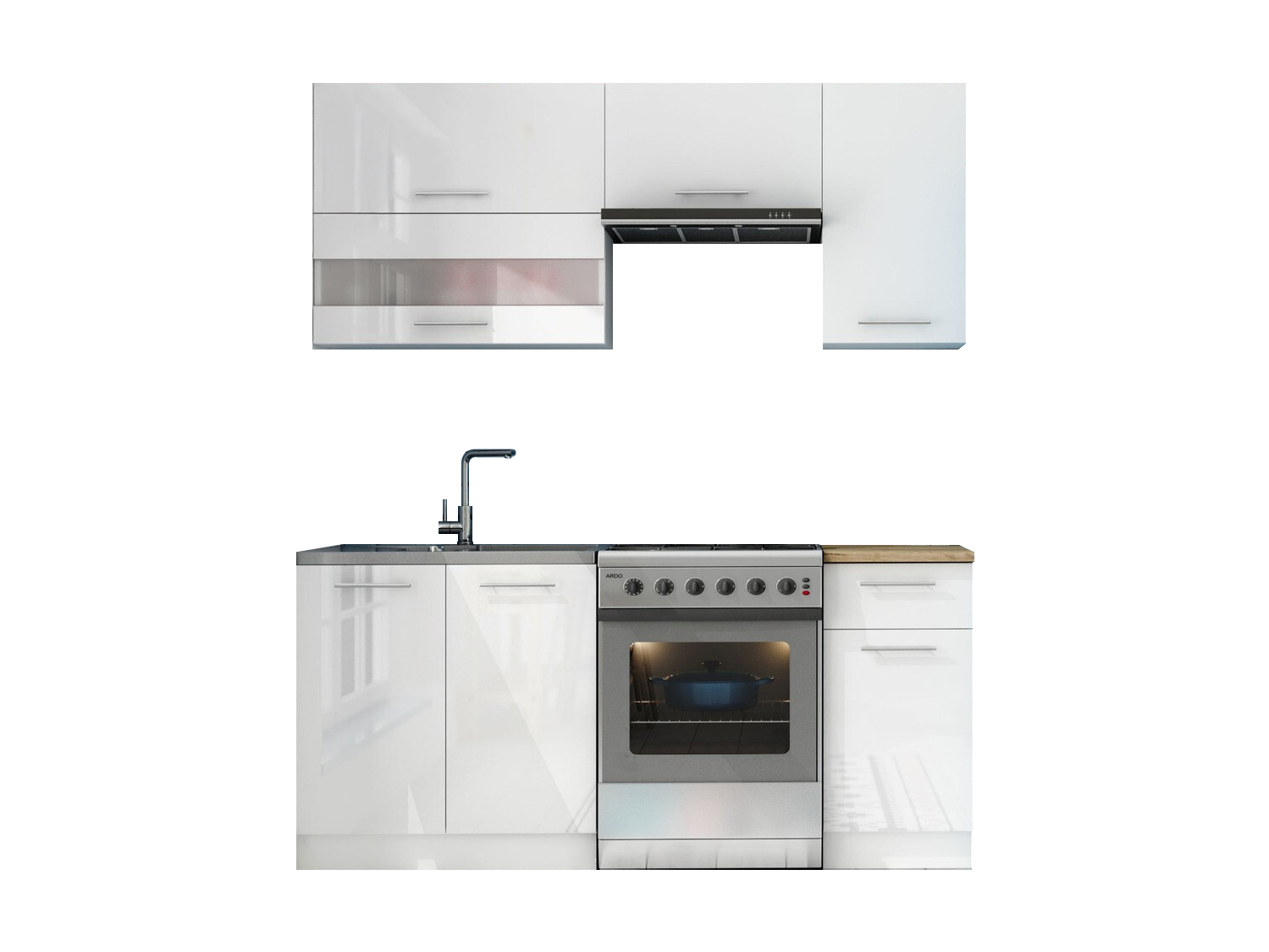 Set de bucătărie modular Tiffa White 113