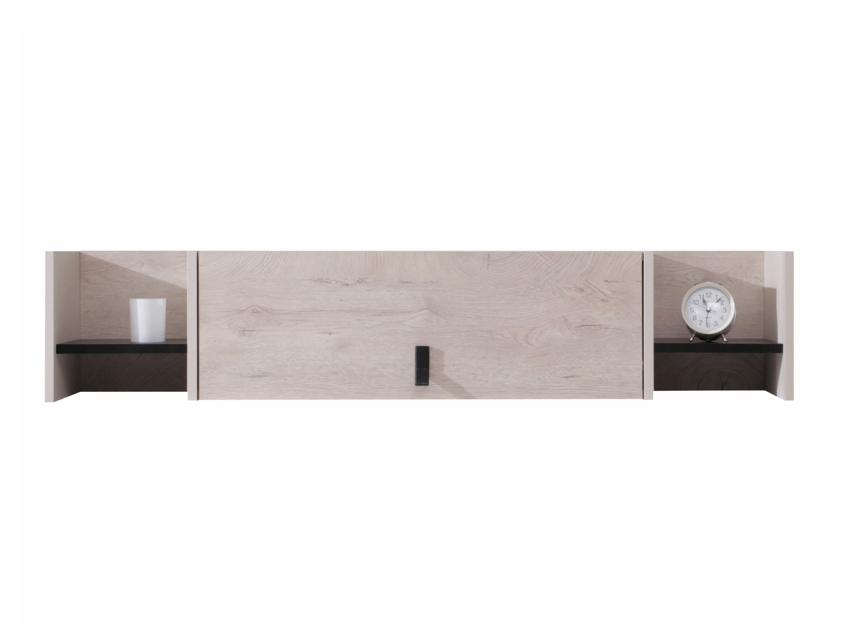 Raft de perete Camteso 110 (Negru + Stejar + Bej)