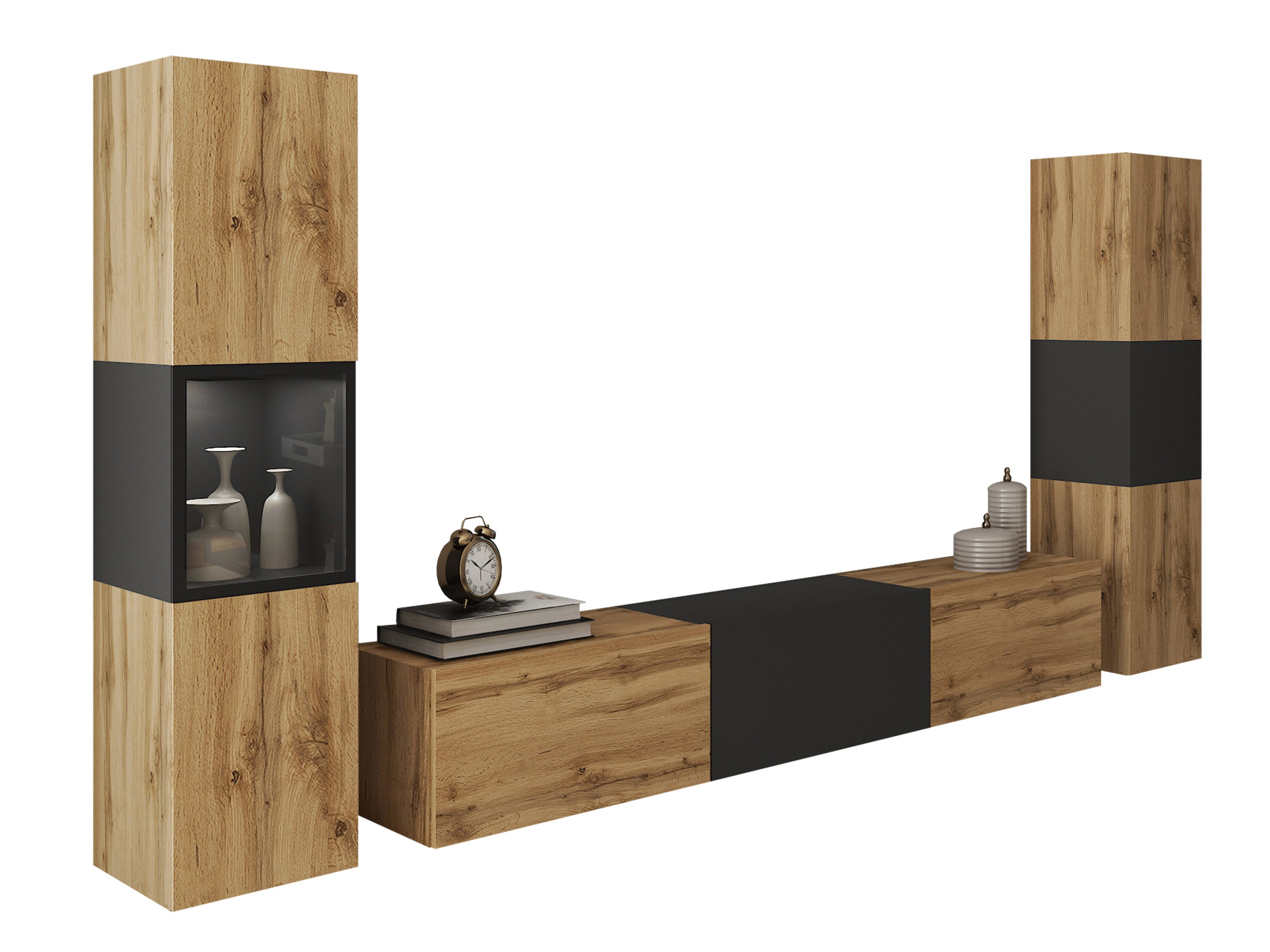 Set de living Sarasota 193 (Stejar Wotan + Grafit)