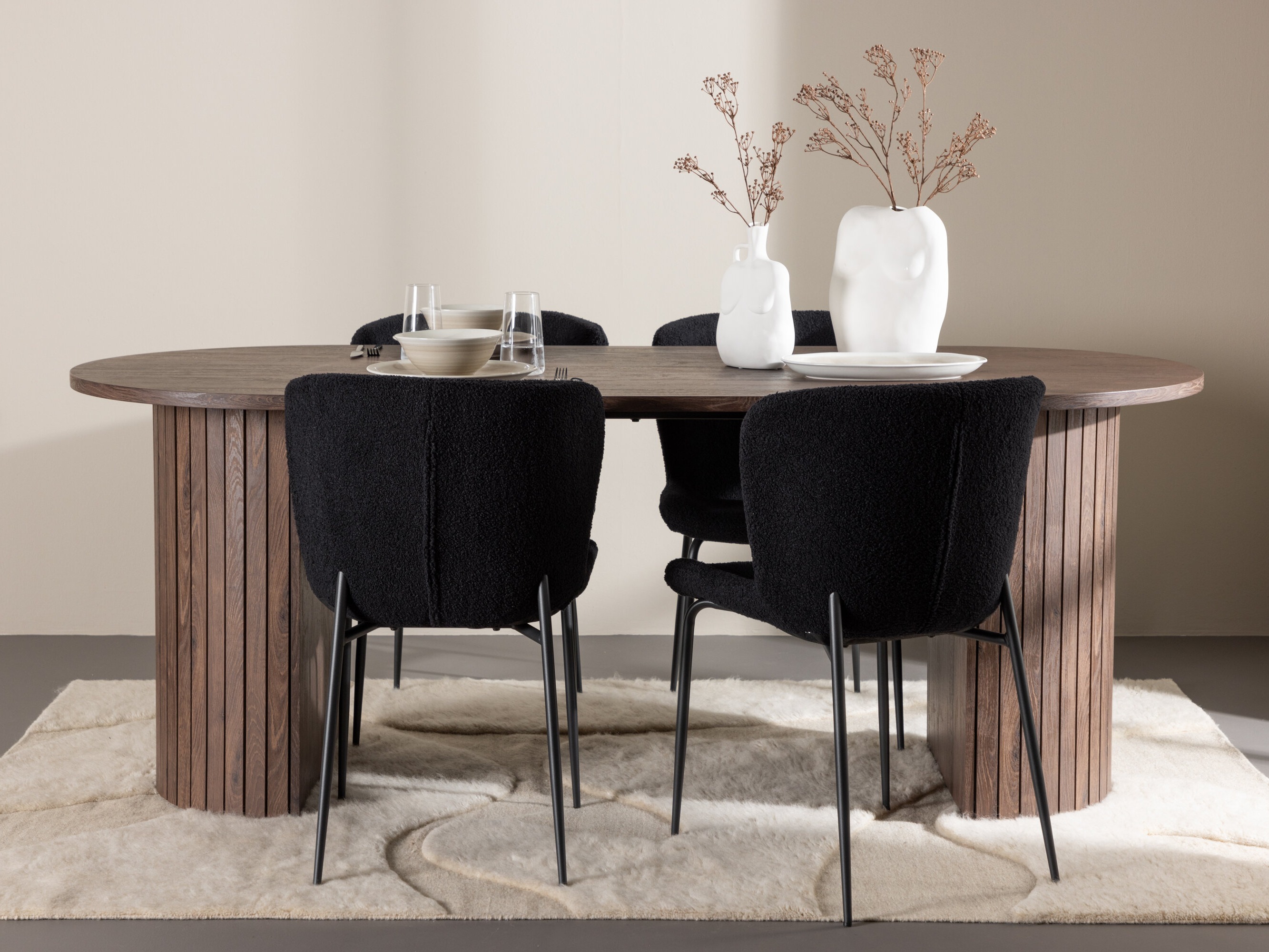 Set de mese Dallas 5036 (Negru)