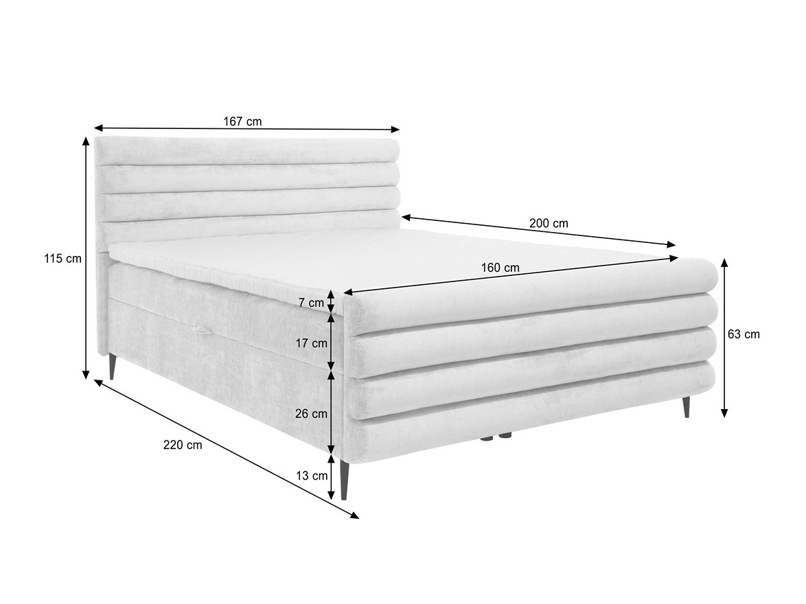 Pat boxspring Margate 134 (Clara 215.04)