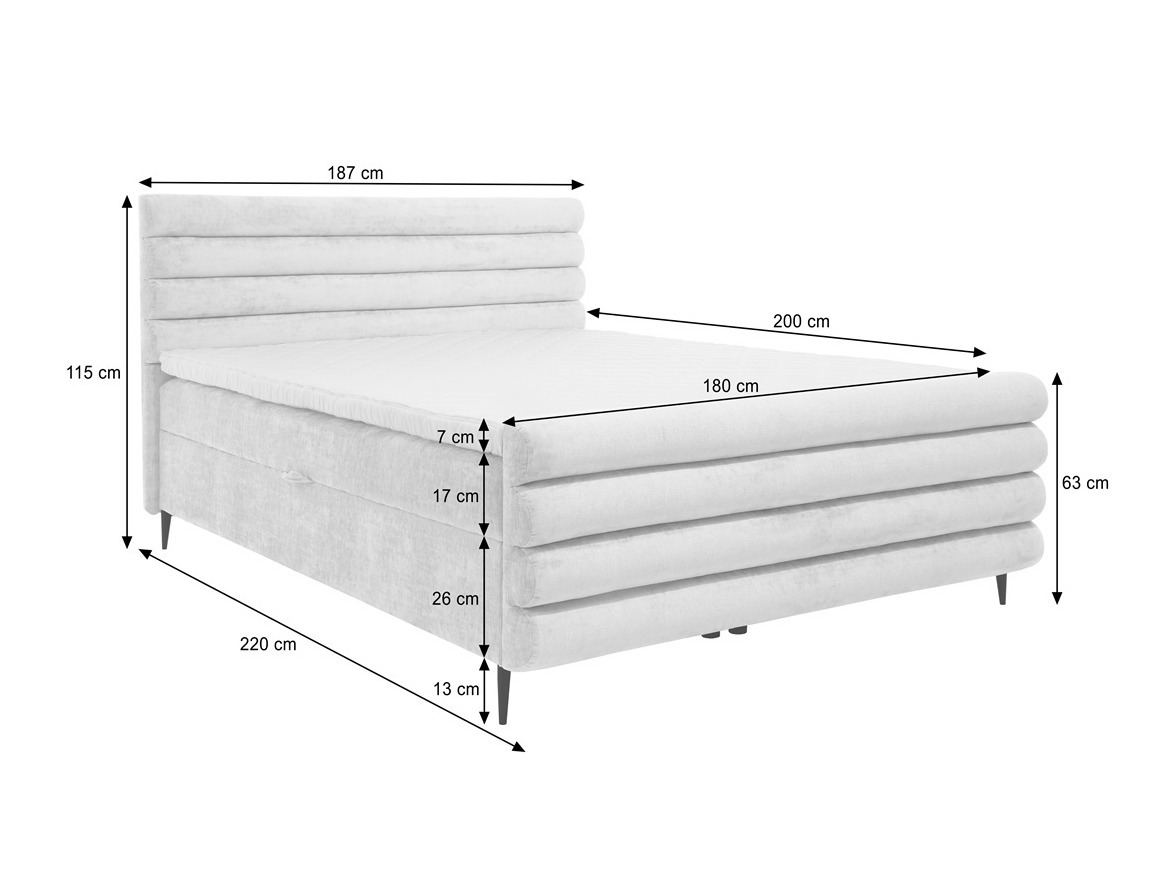 Pat boxspring Margate 134 (Clara 215.15)