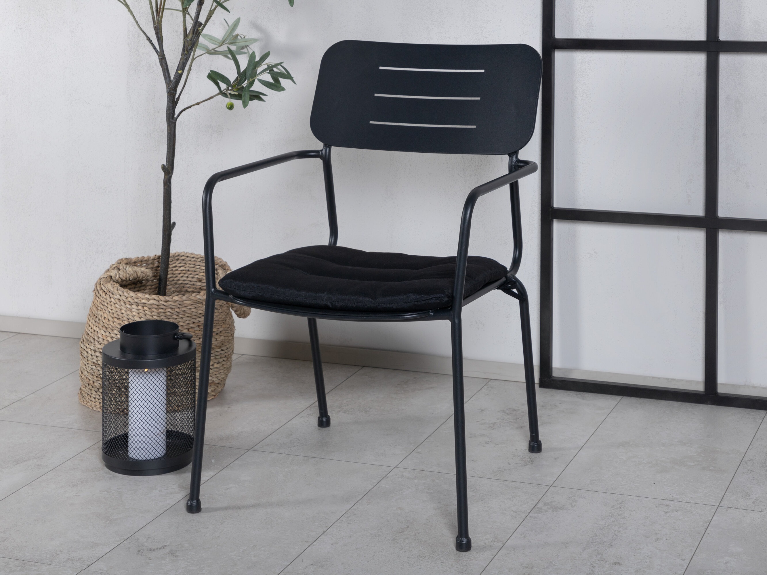 Scaun de exterior Dallas 2773 (Negru)