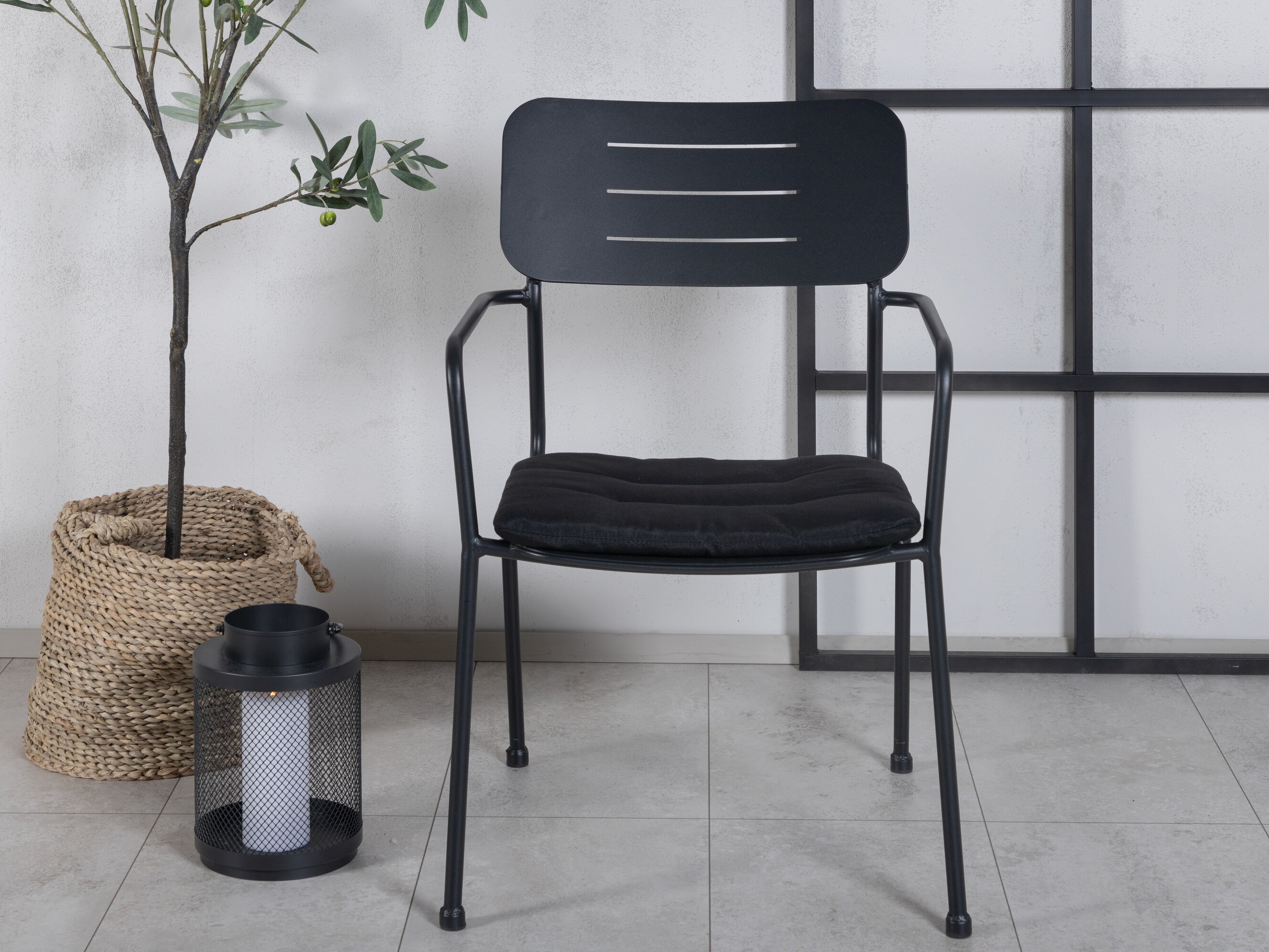 Scaun de exterior Dallas 2773 (Negru)