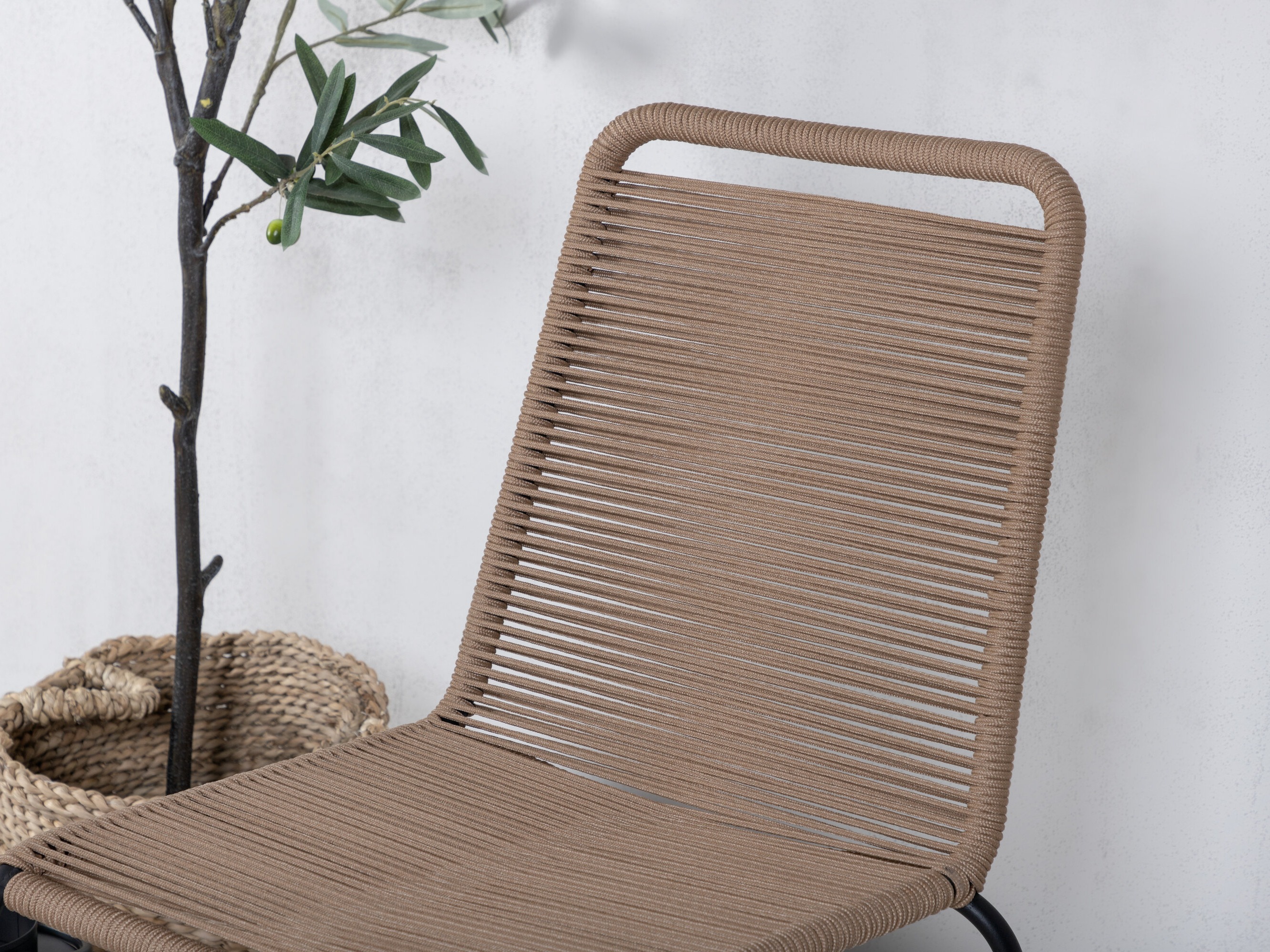 Scaun de exterior Dallas 2820 (Maro deschis + Negru)