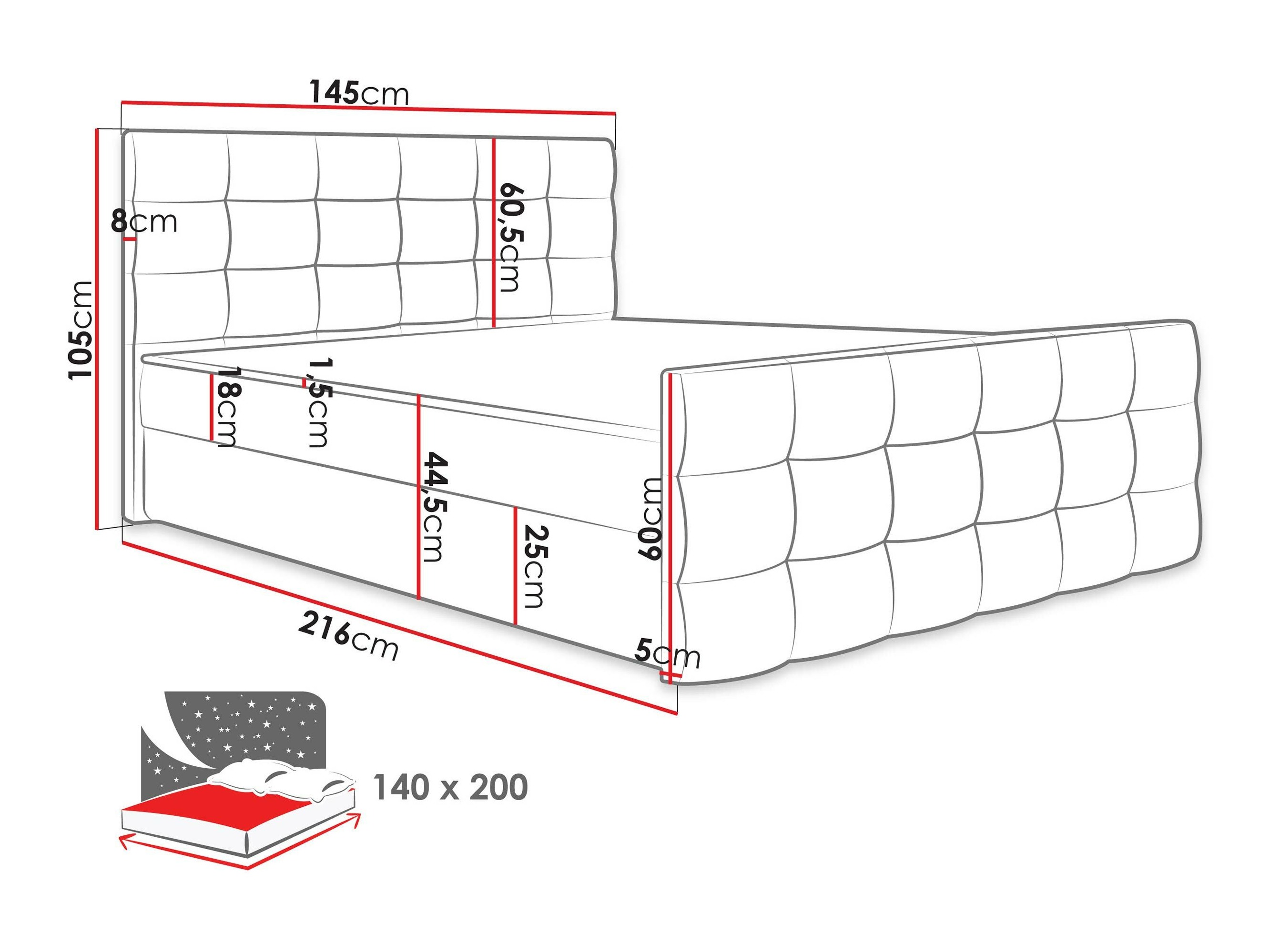 Pat boxspring Memphis 113 (Rico 20)