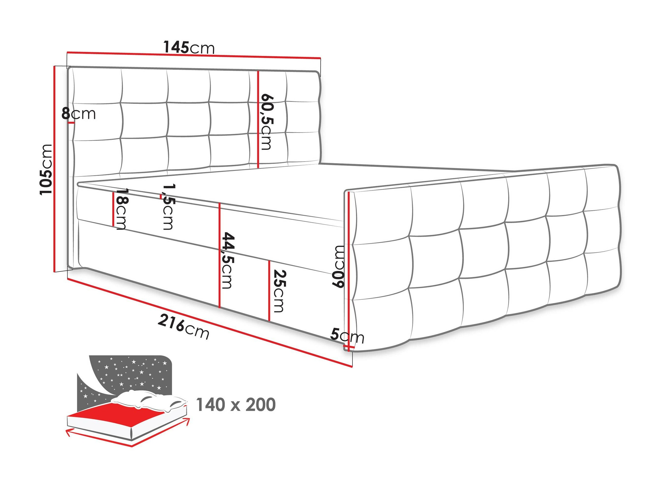 Pat boxspring Memphis 113 (Rico 23)