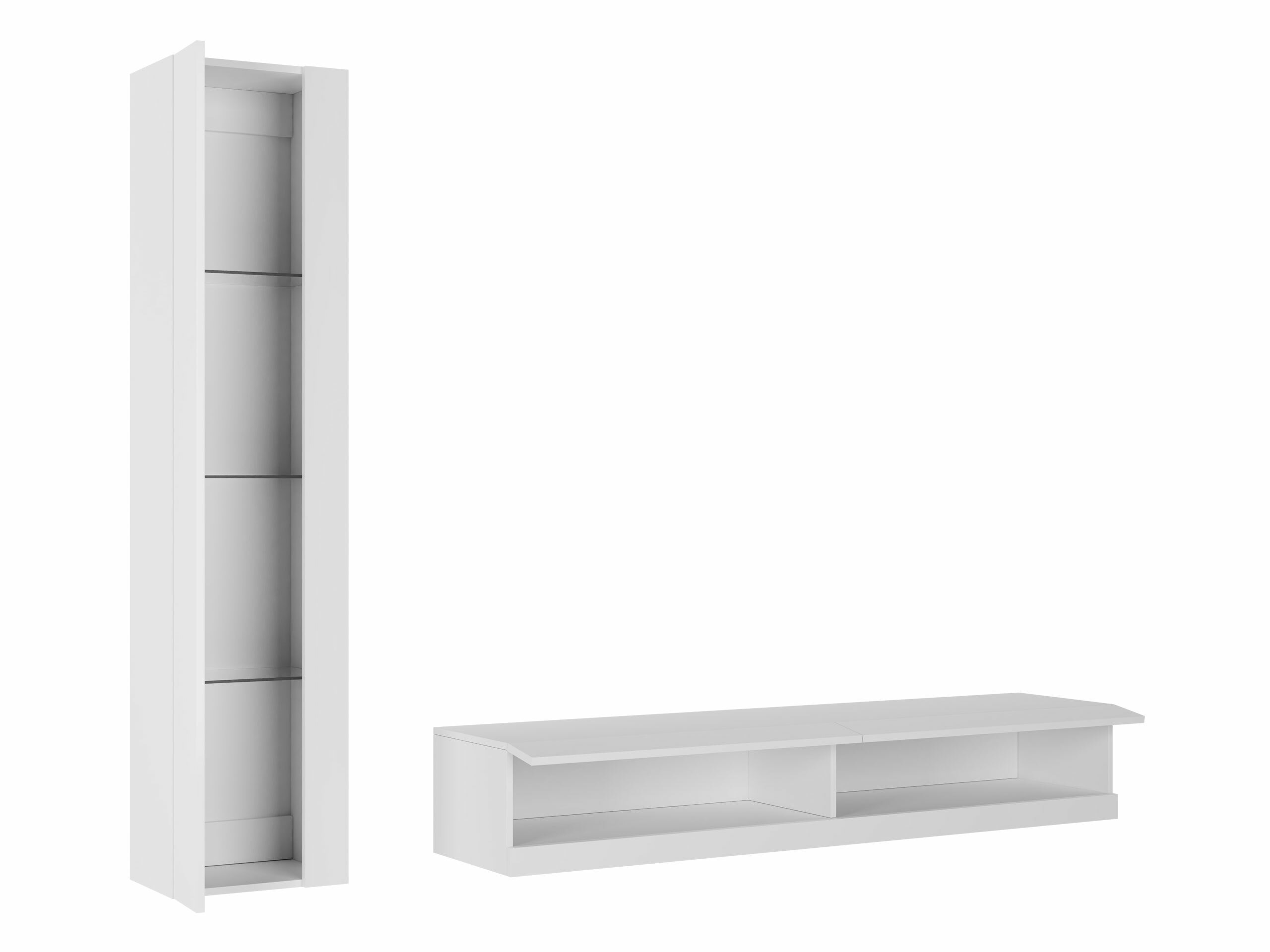 Set de living Vilrin VIII (Alb + Alb lucios)