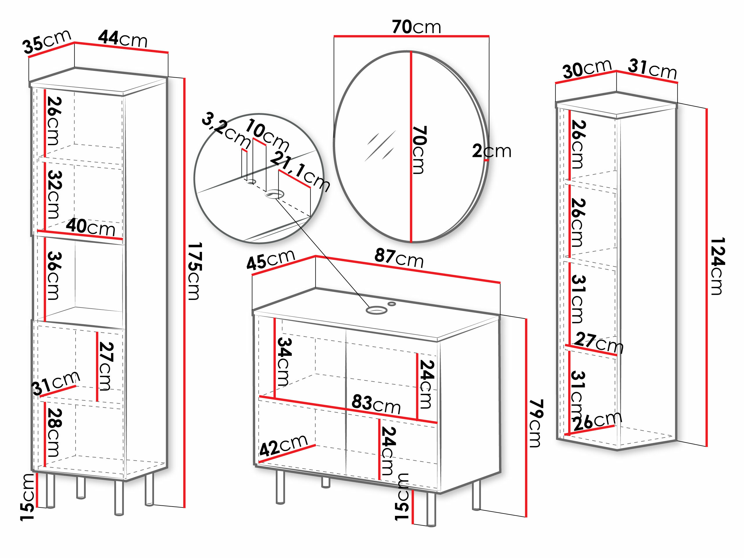 Set baie Decus V (Cașmir)